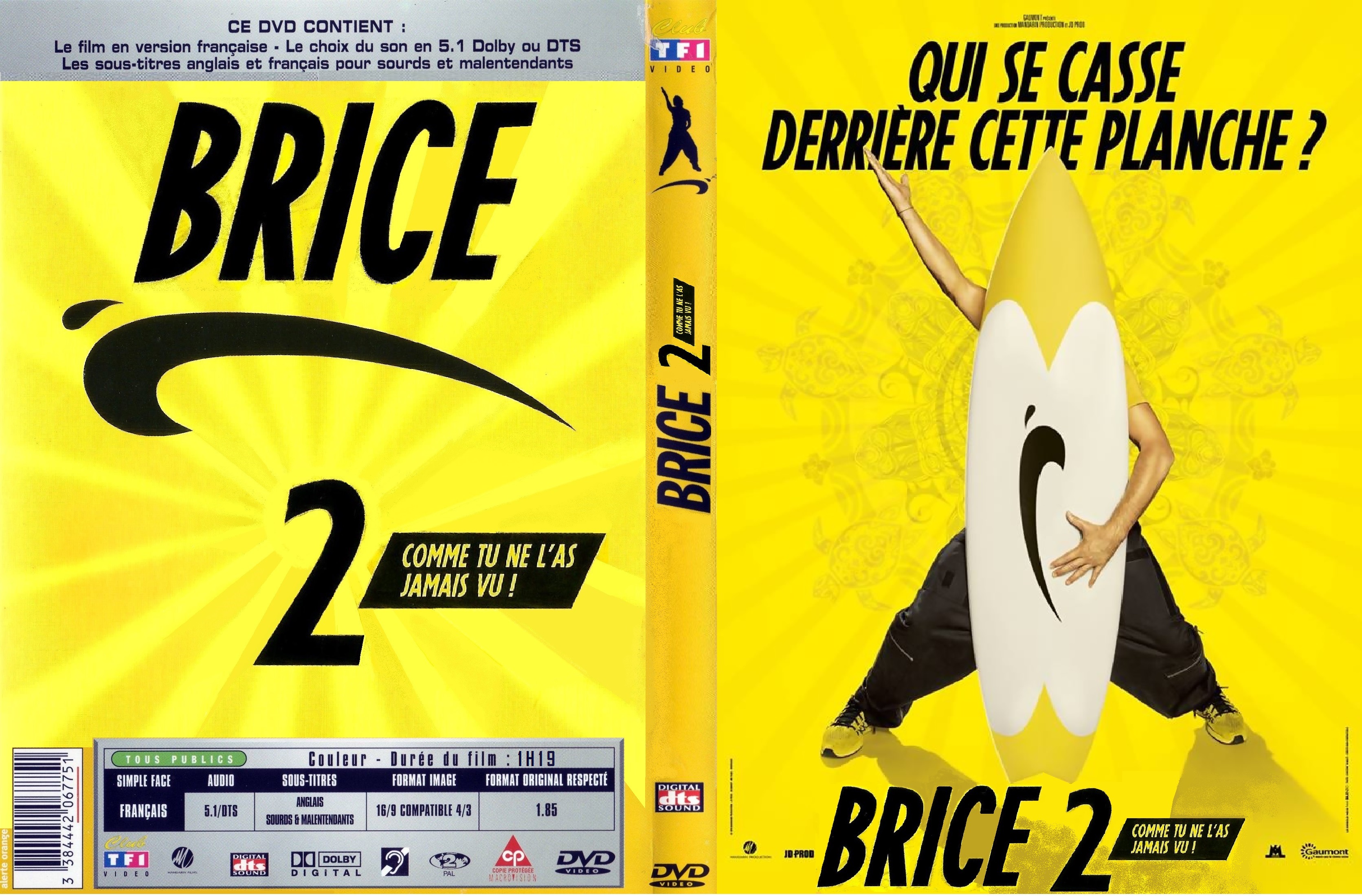 Jaquette DVD Brice 2 custom