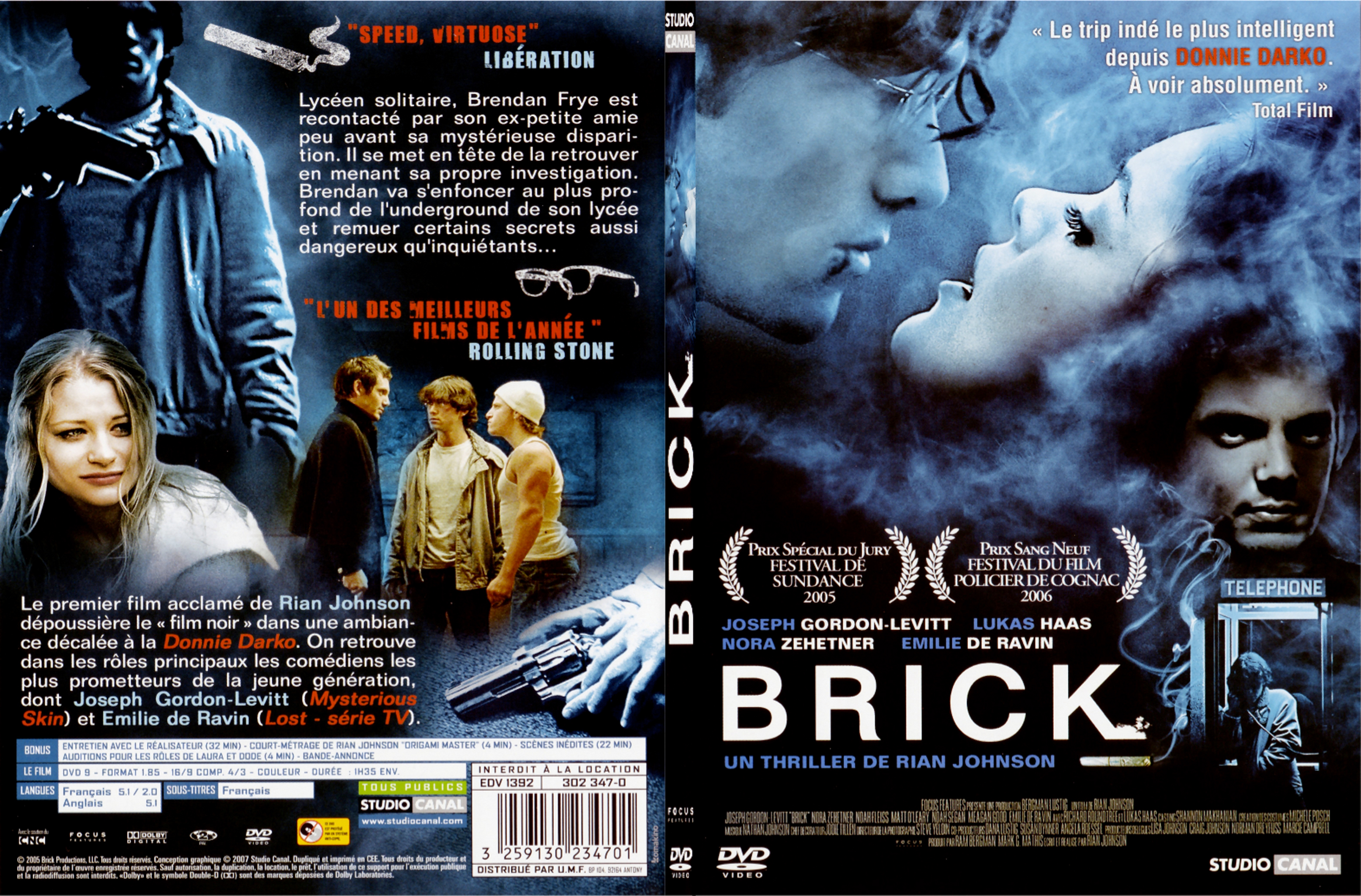 Jaquette DVD Brick - SLIM