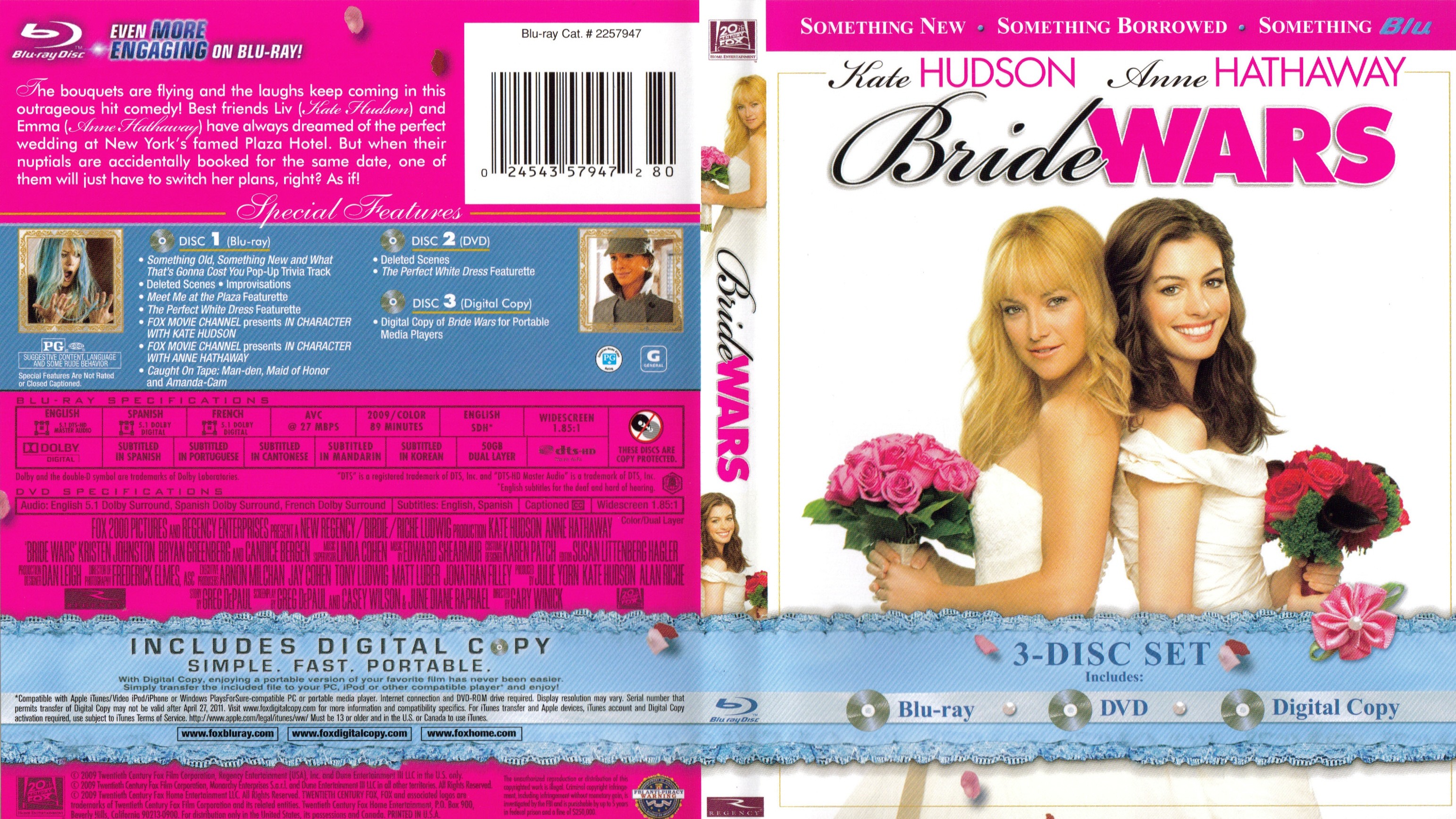 Jaquette DVD Bride Wars - Meilleures ennemies Zone 1 (BLU-RAY)