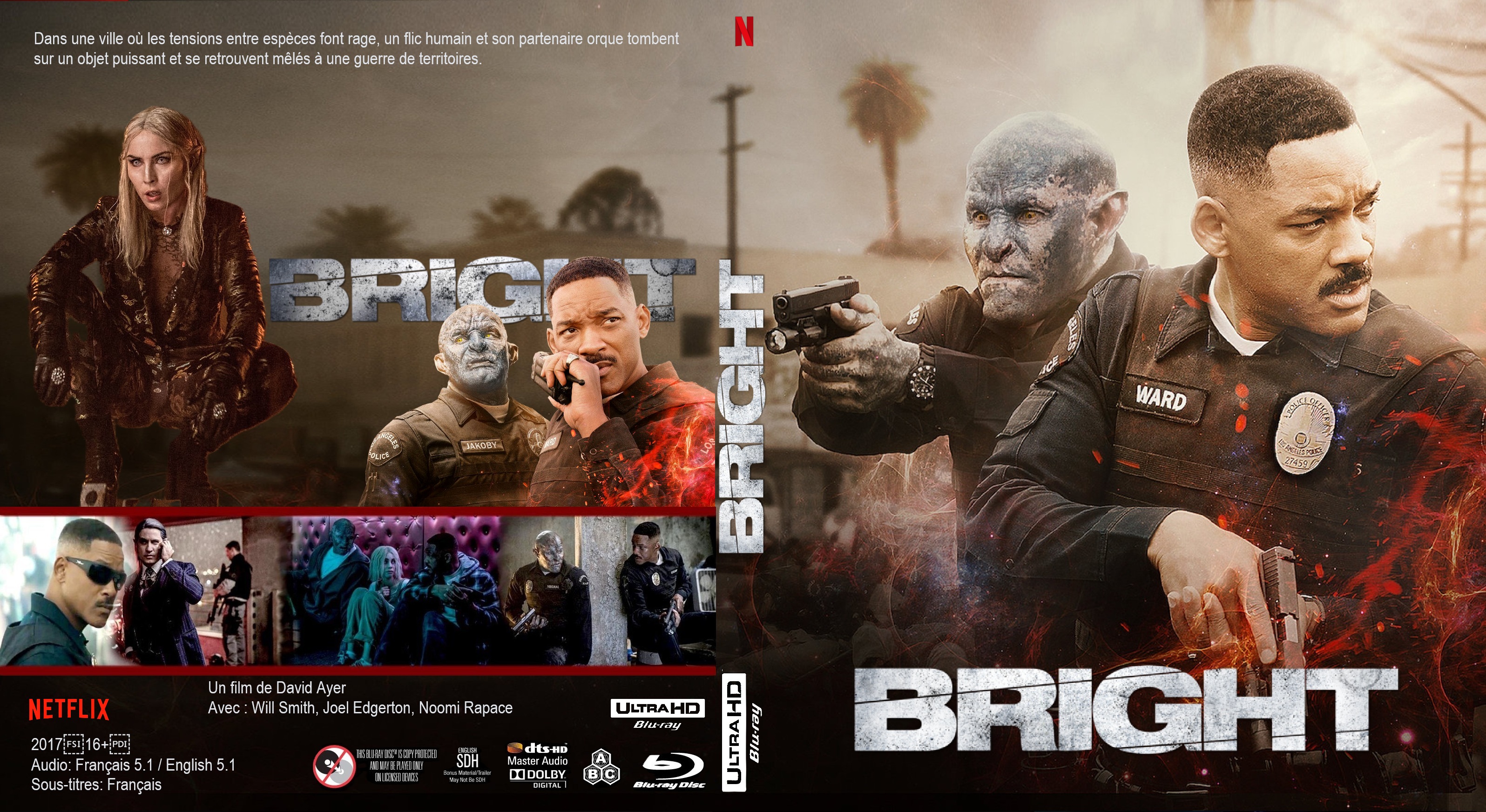 Jaquette DVD Bright 4K custom (BLU-RAY)