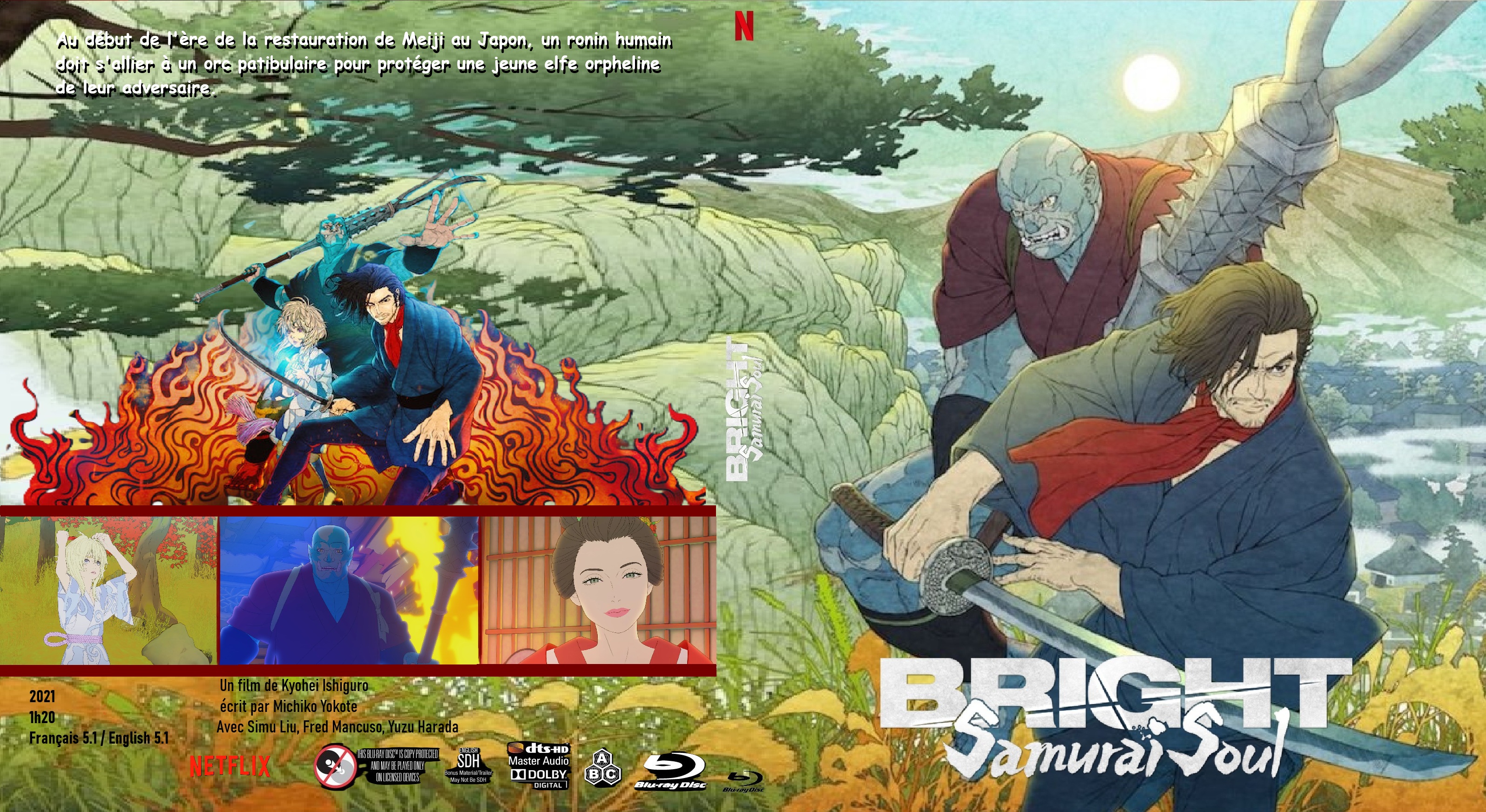 Jaquette DVD Bright Samourai Soul custom (BLU-RAY)