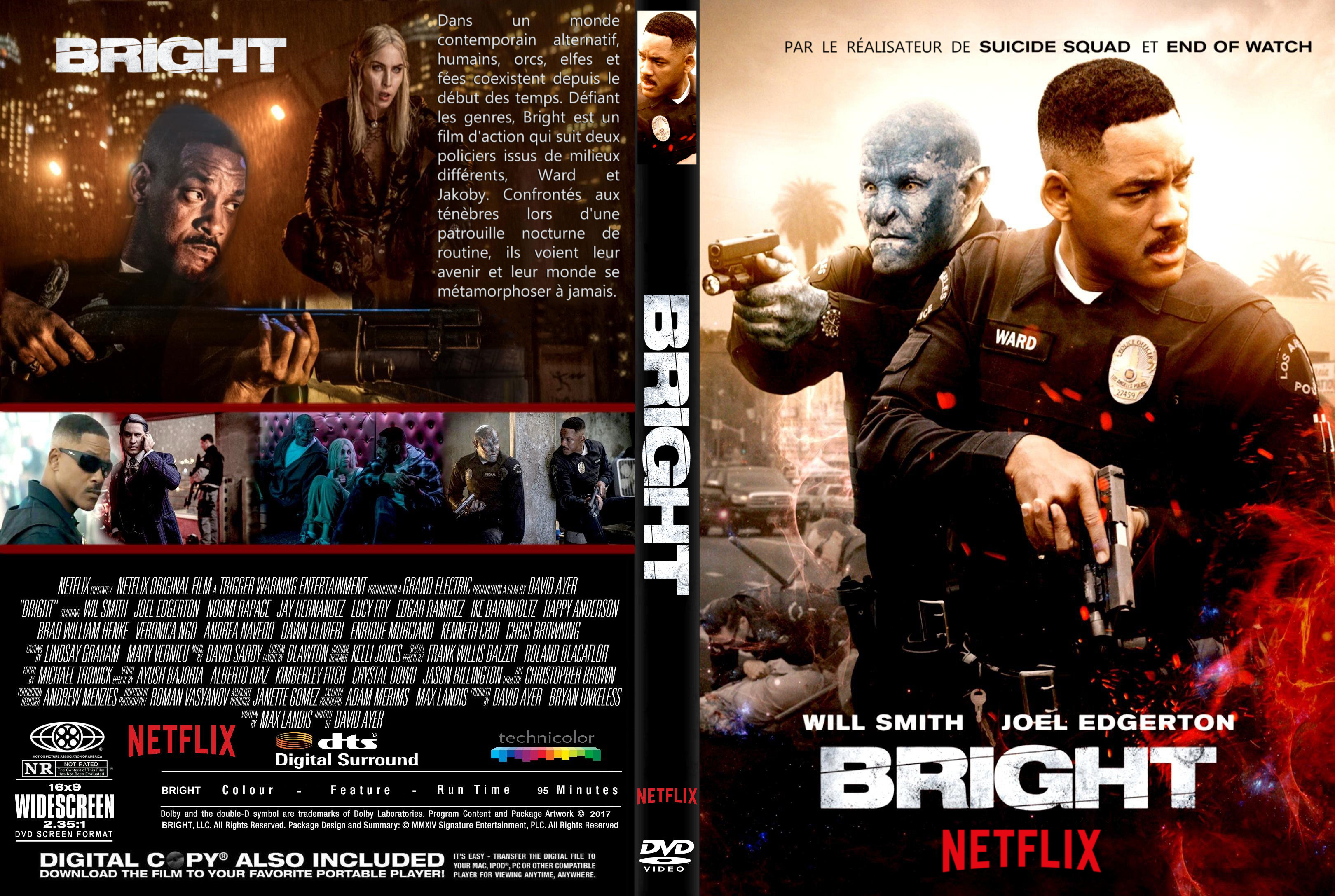 Jaquette DVD Bright custom