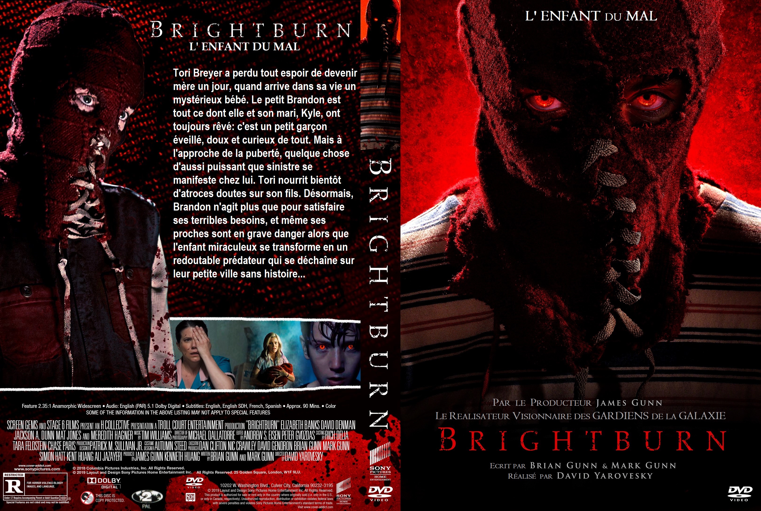 Jaquette DVD Brightburn custom