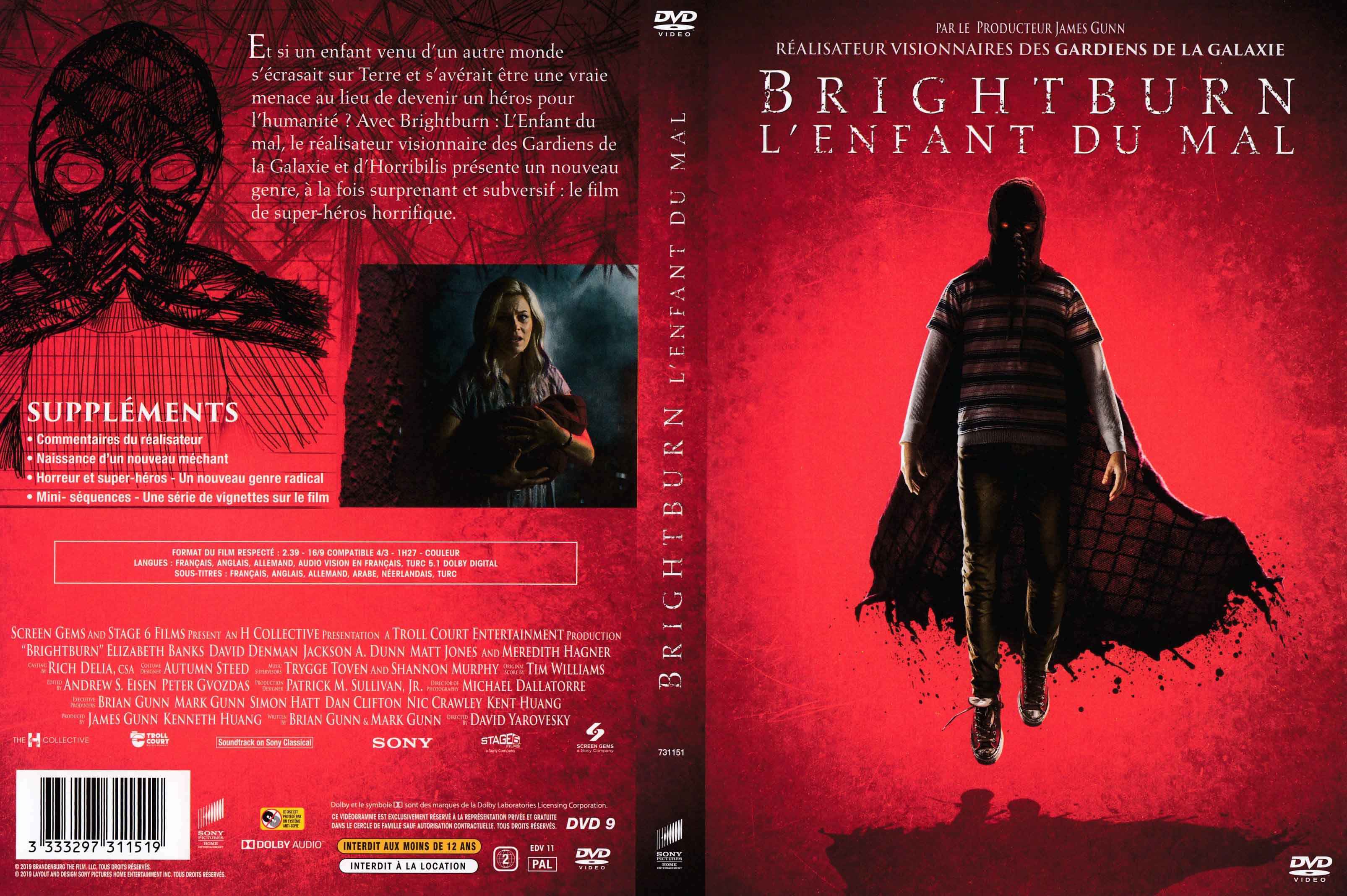 Jaquette DVD Brightburn L