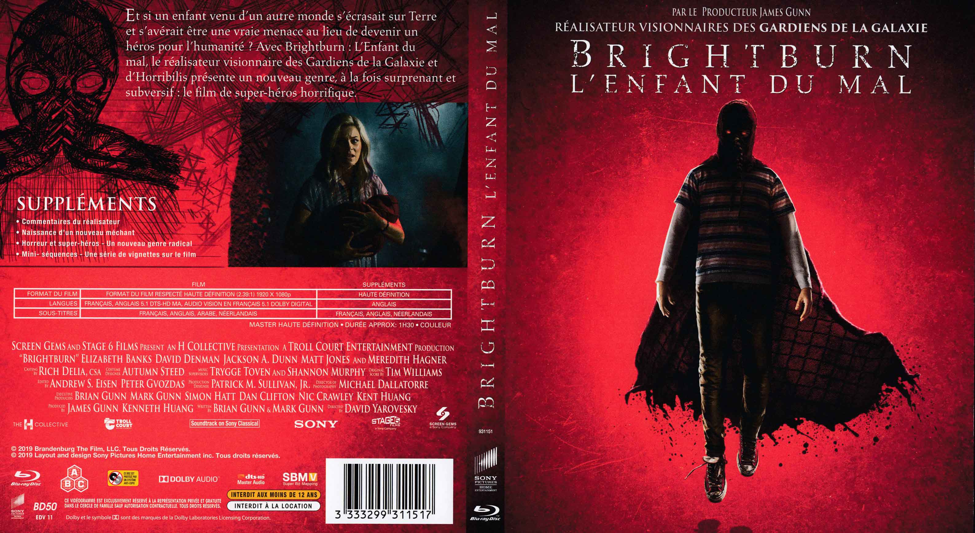 Jaquette DVD Brightburn L