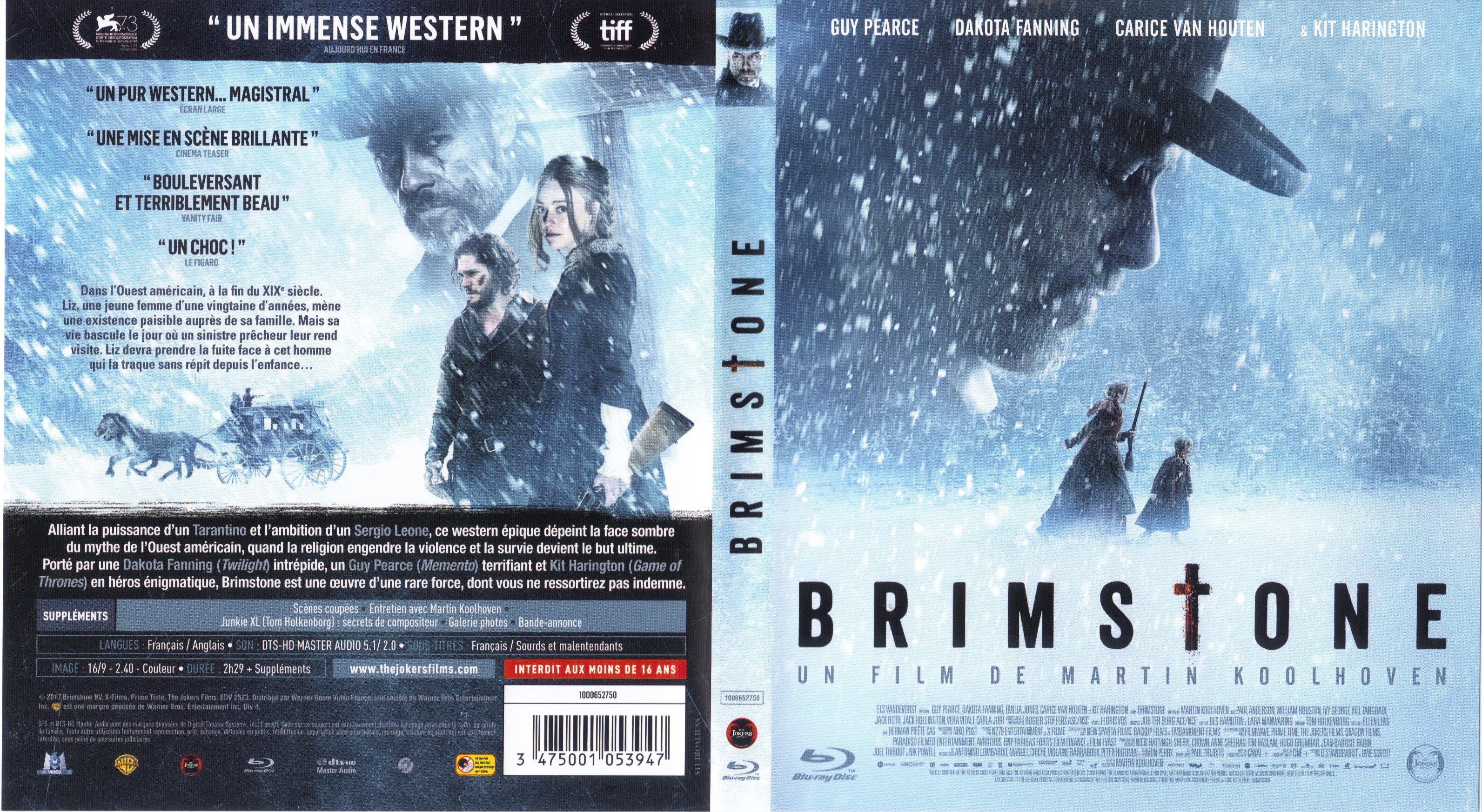 Jaquette DVD Brimstone (BLU-RAY)