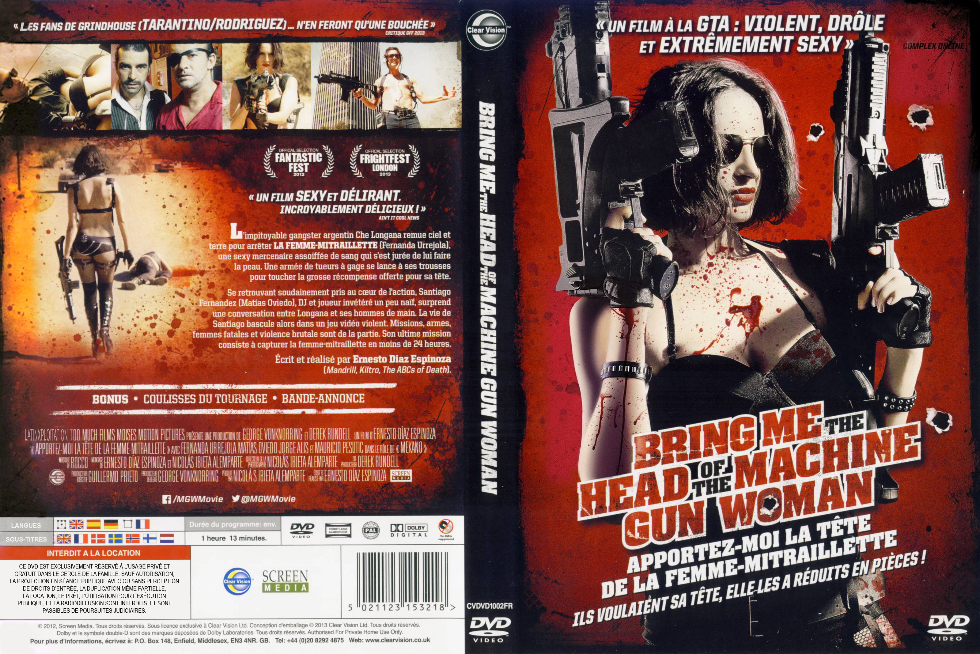 Jaquette DVD Bring Me The Head of The Machine Gun Woman