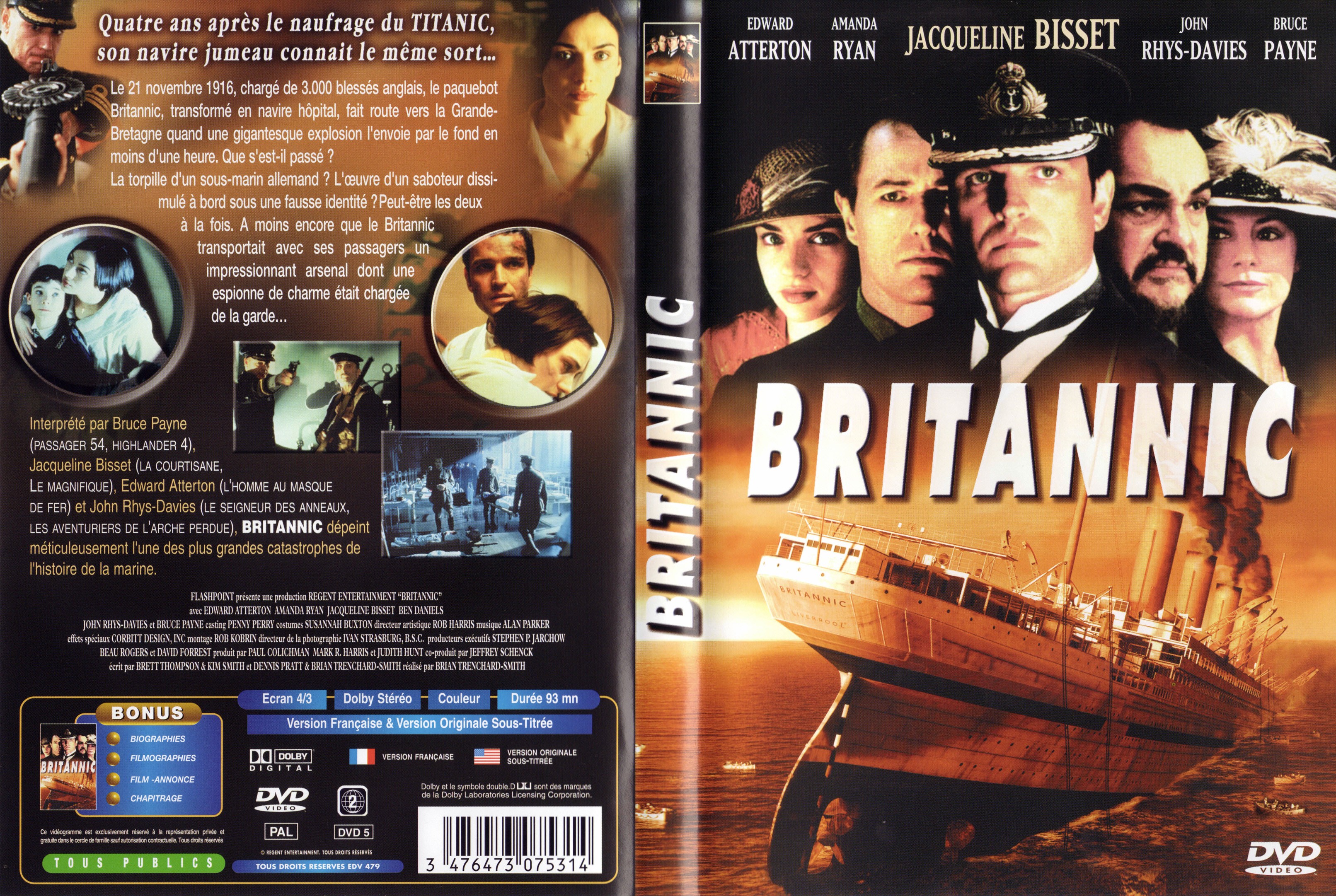 Jaquette DVD Britannic