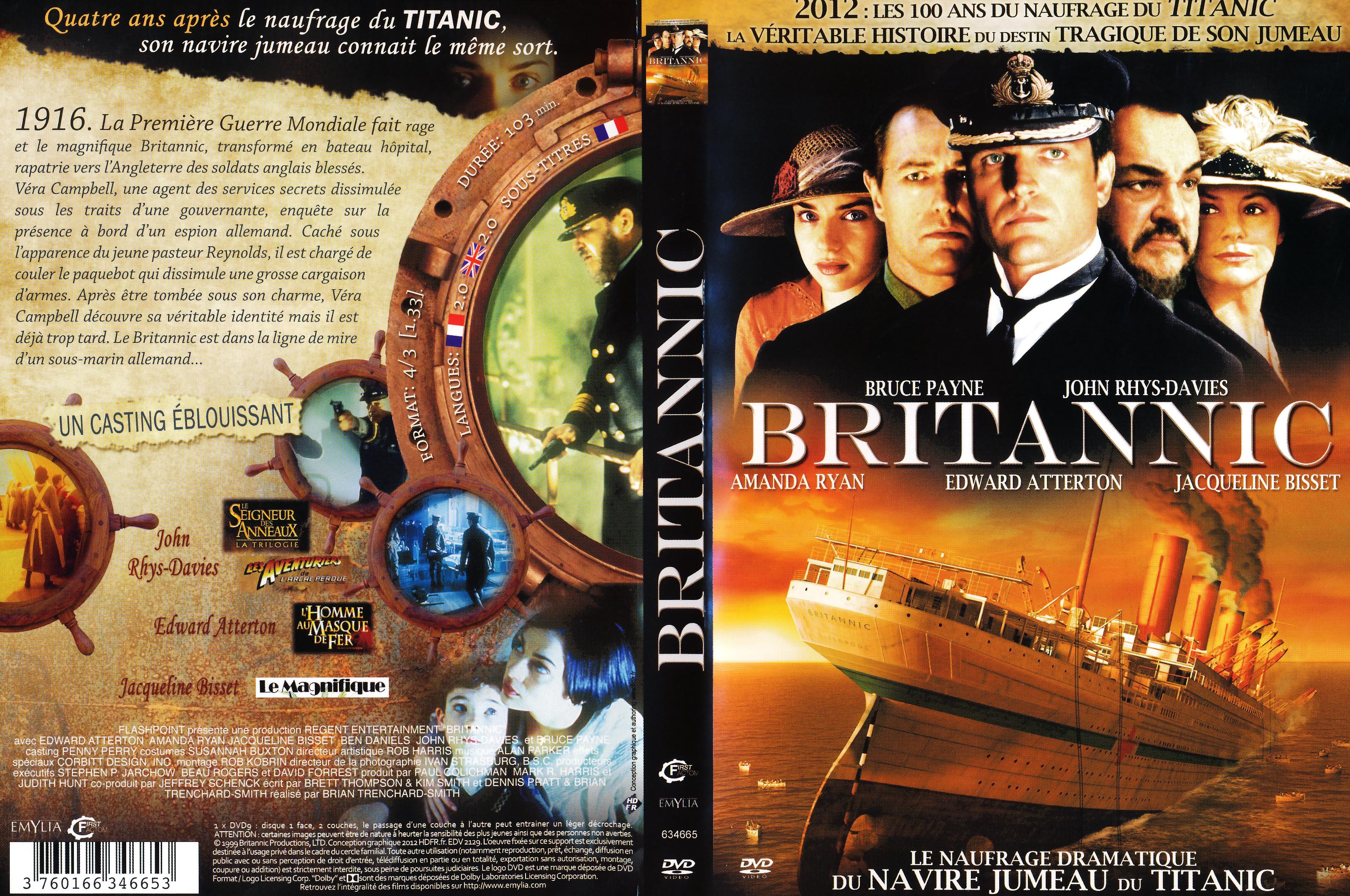 Jaquette DVD Britannic v2
