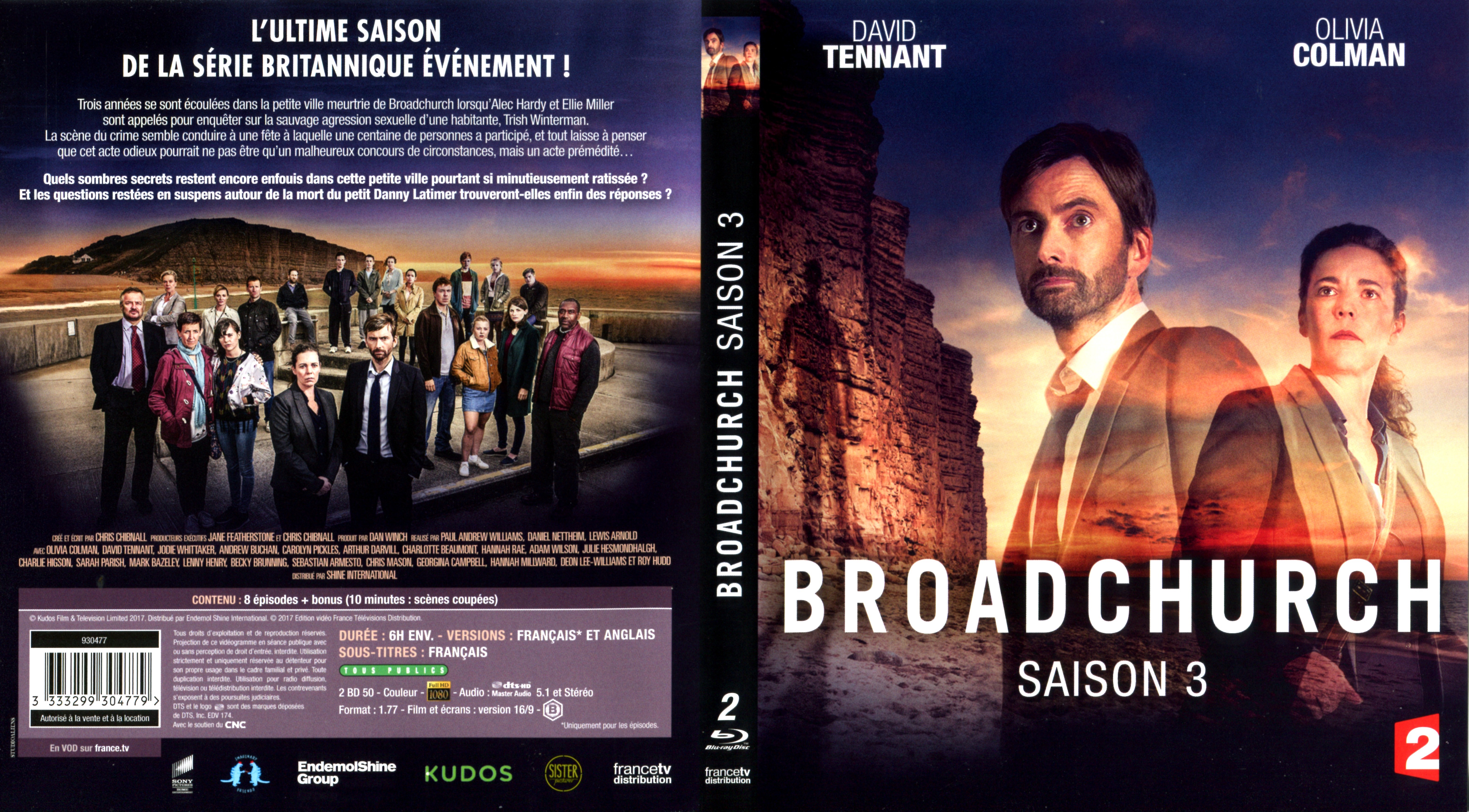 Jaquette DVD Broadchurch Saison 3 (BLU-RAY)