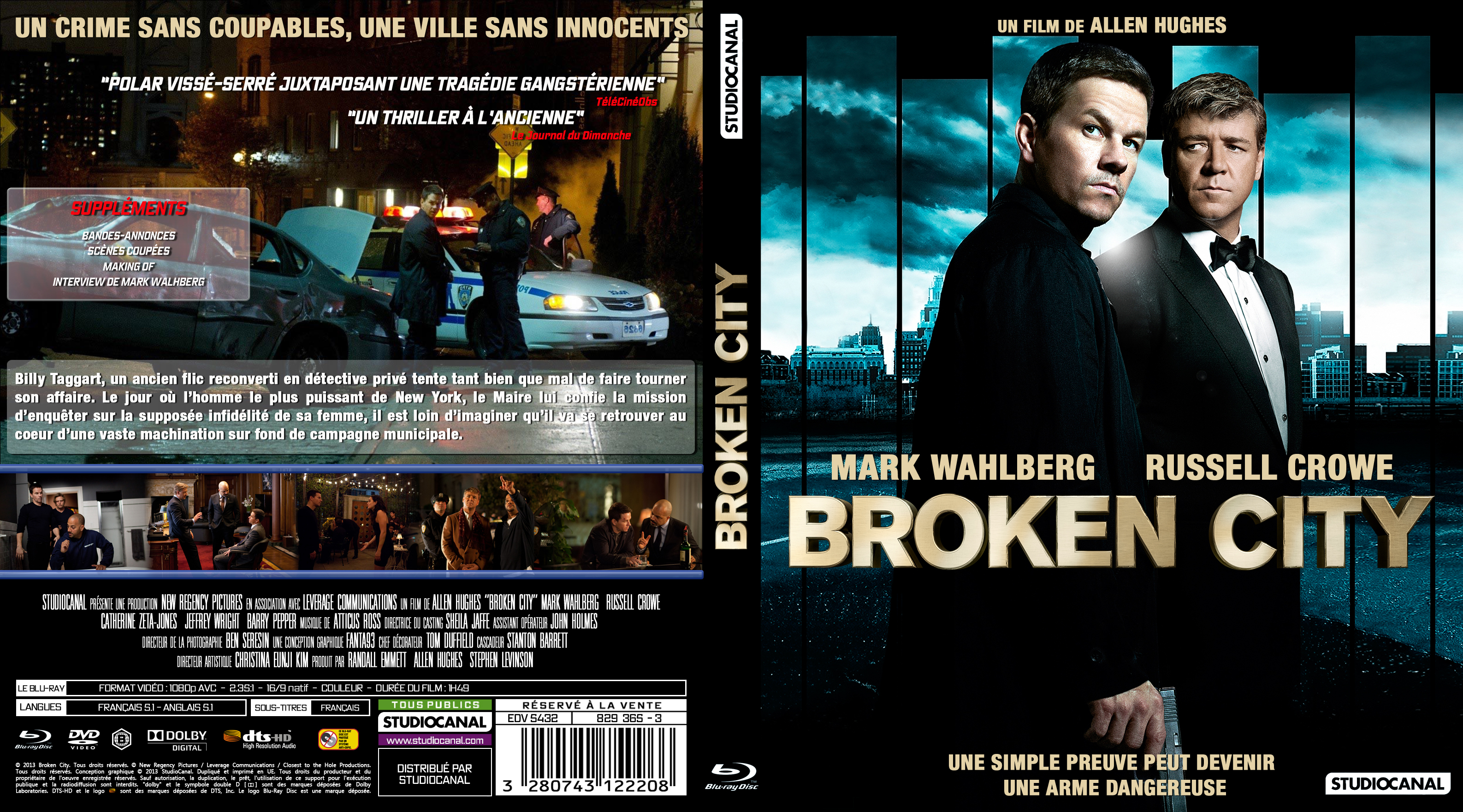 Jaquette DVD Broken City custom (BLU-RAY)