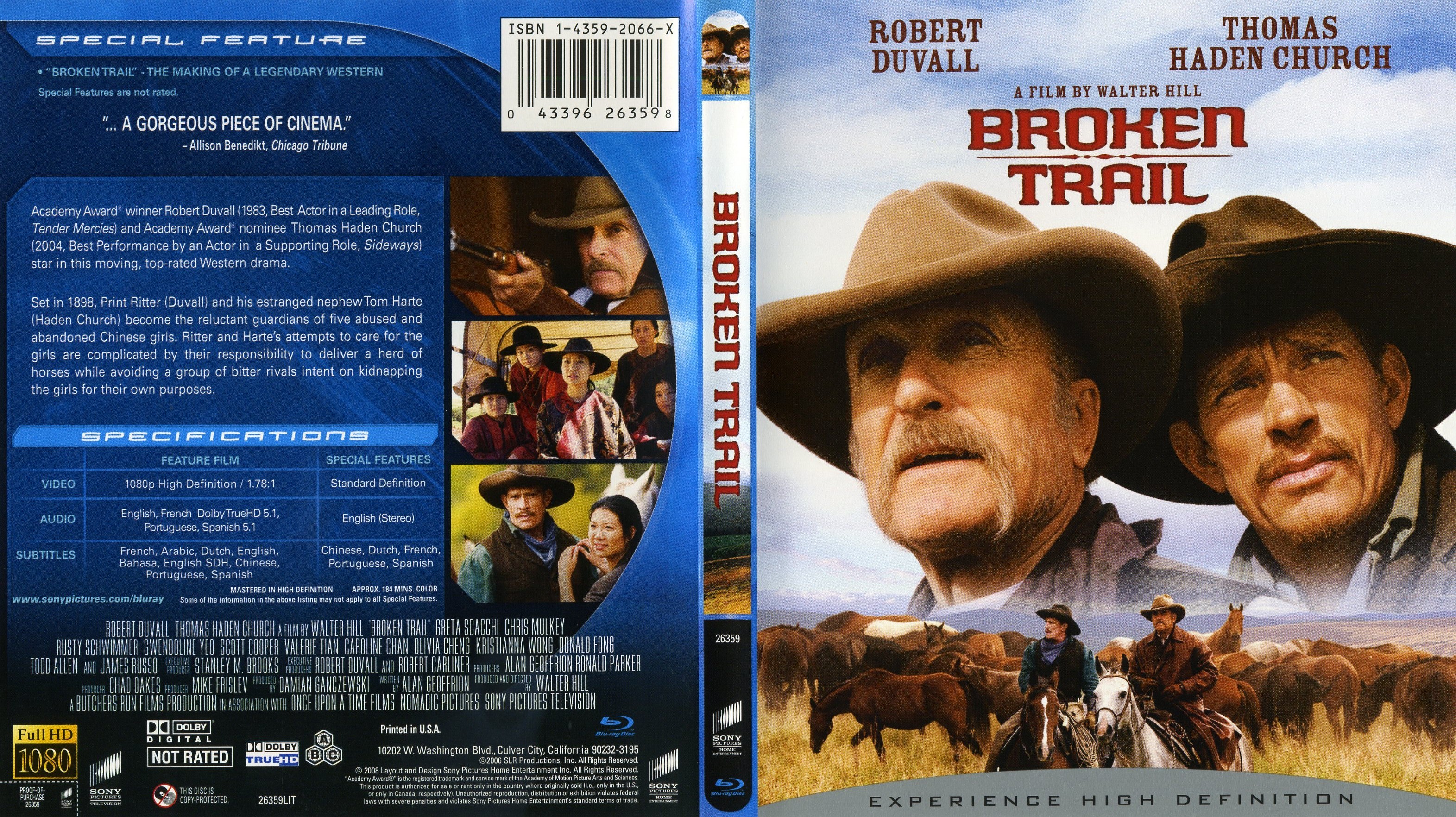 Jaquette DVD Broken Trail Zone 1 (BLU-RAY)
