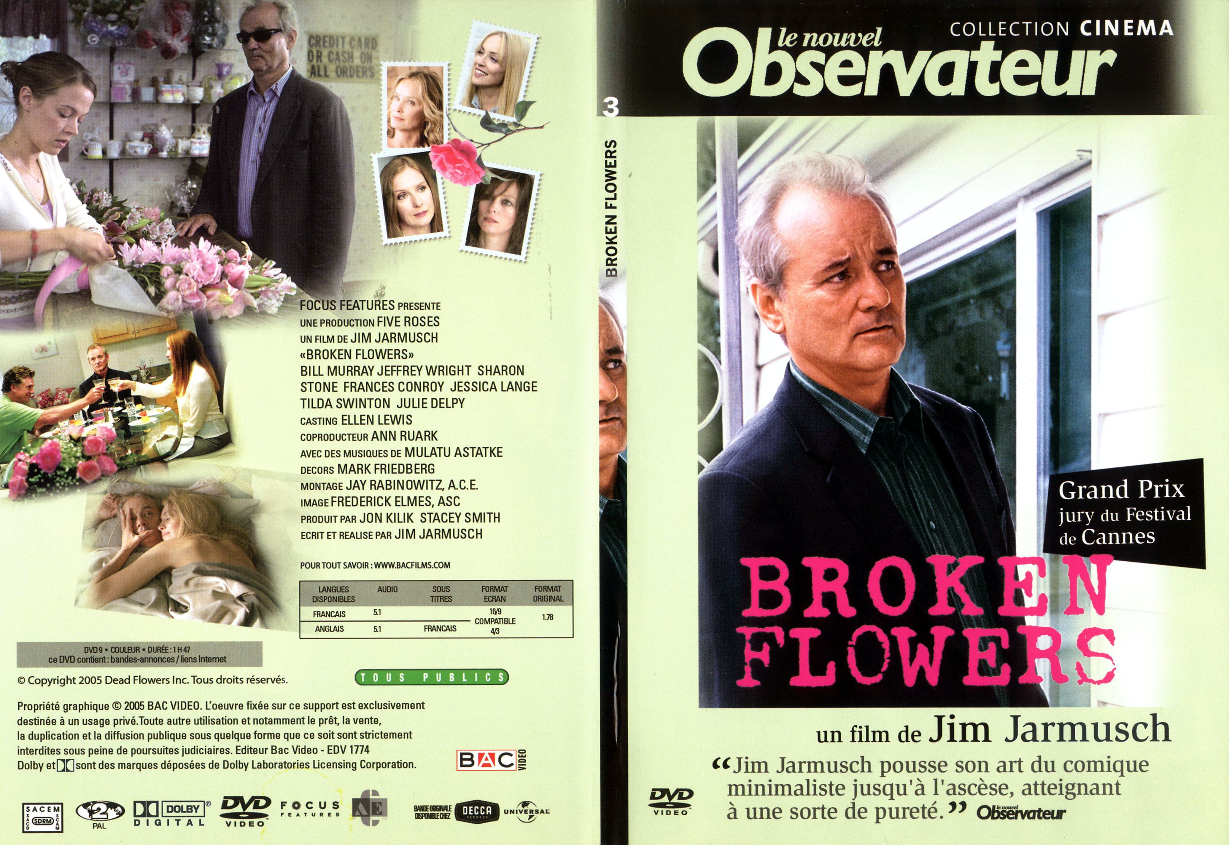 Jaquette DVD Broken flowers v3
