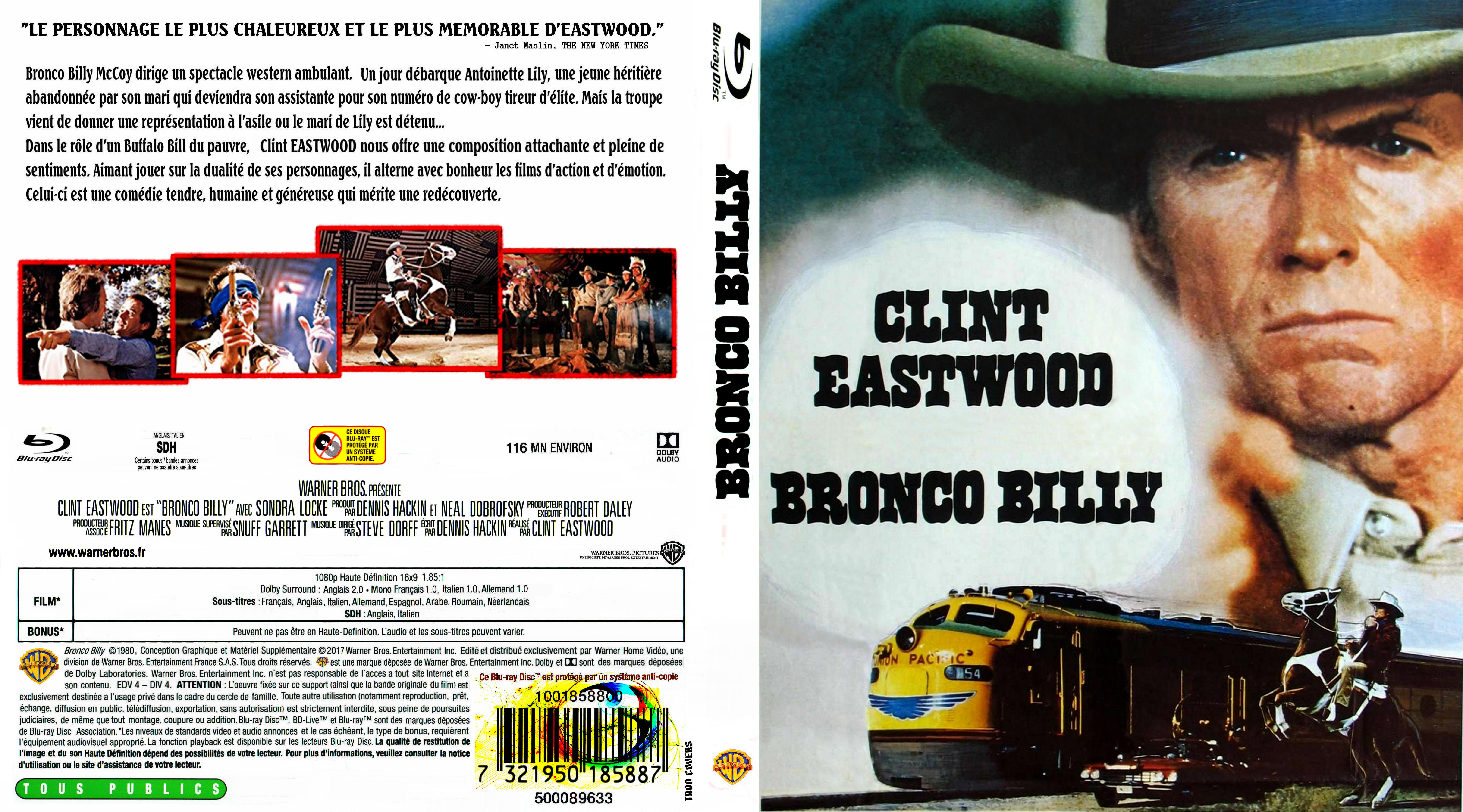 Jaquette DVD Bronco Billy custom (BLU-RAY)