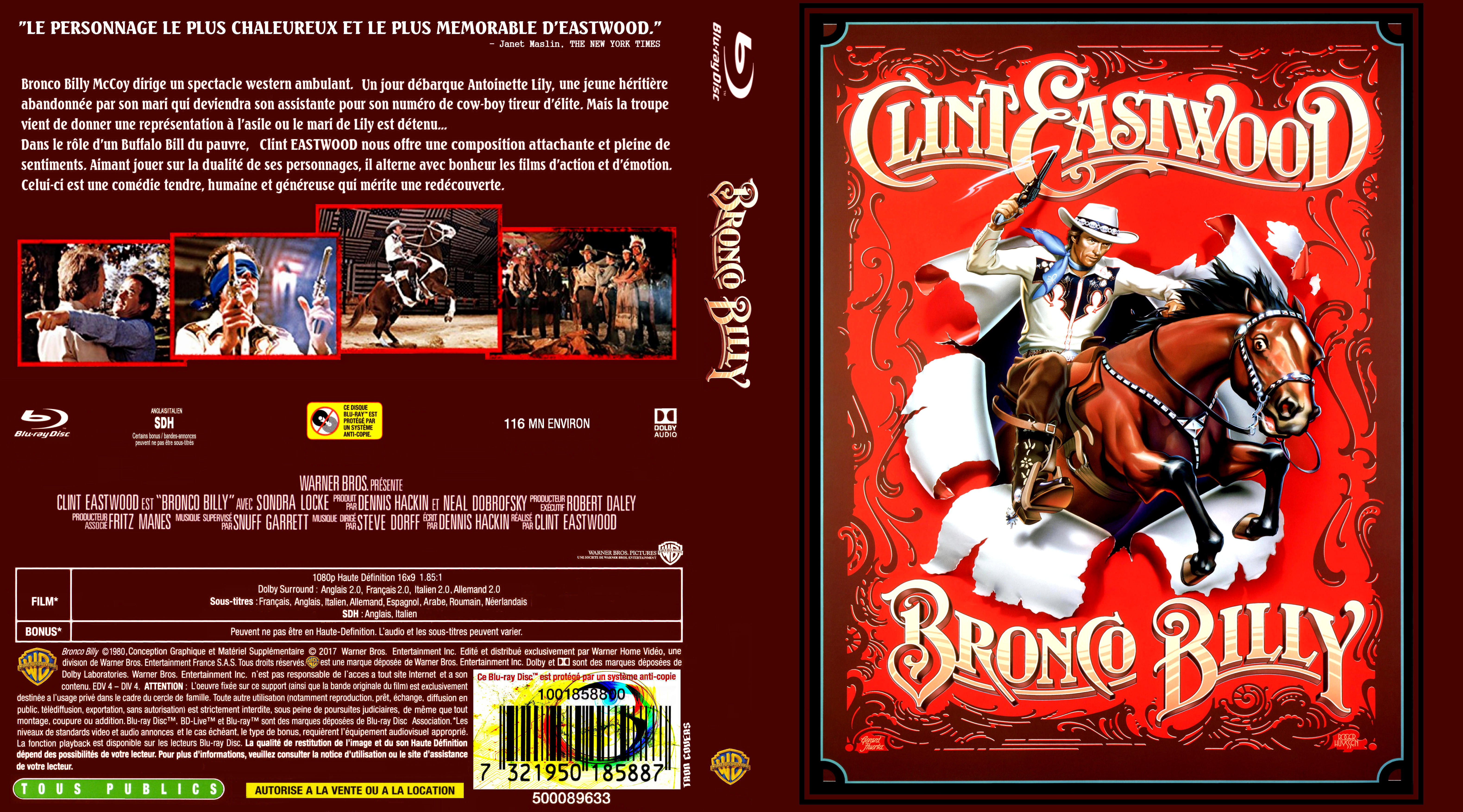 Jaquette DVD Bronco Billy custom (BLU-RAY) v2