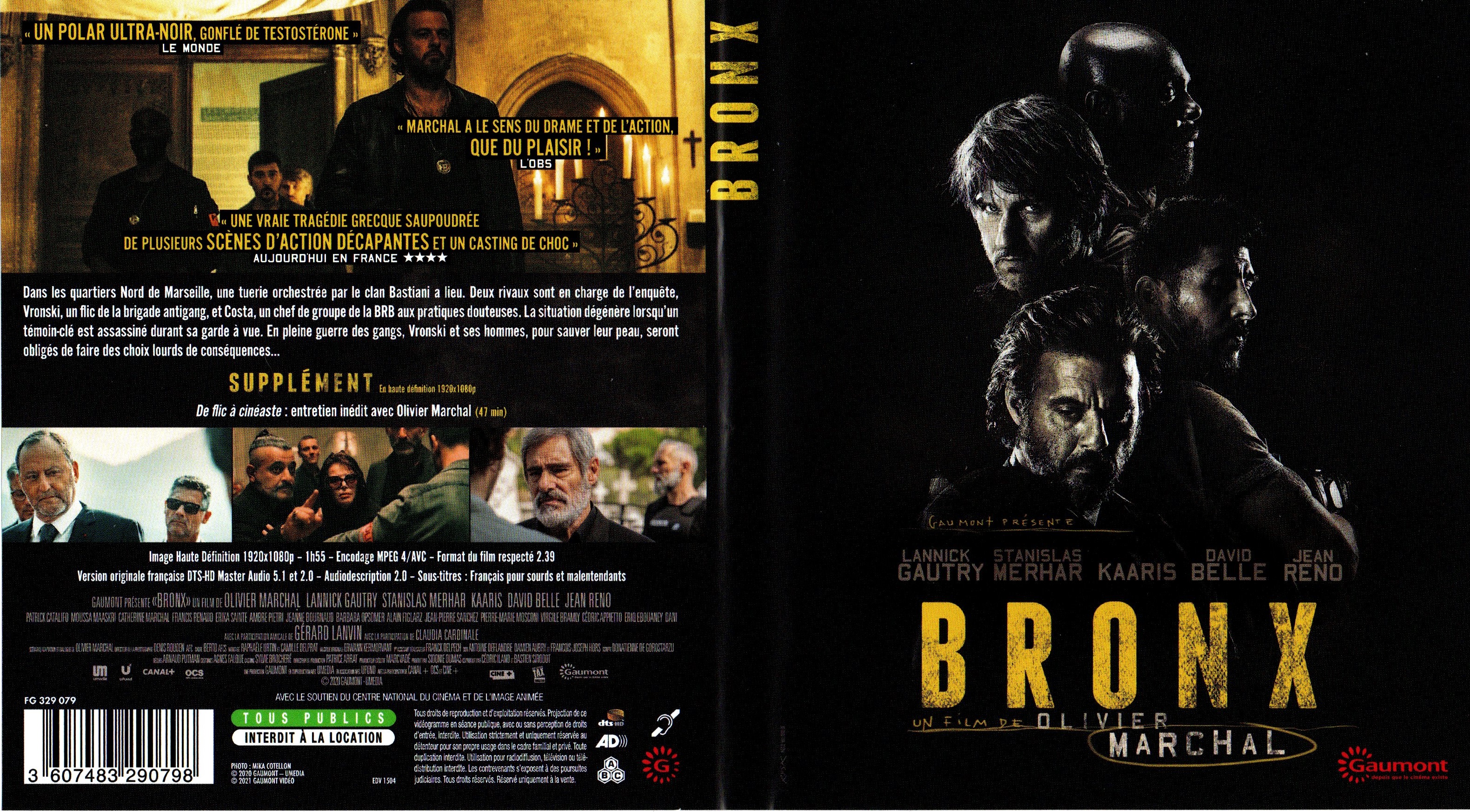 Jaquette DVD Bronx (BLU-RAY)