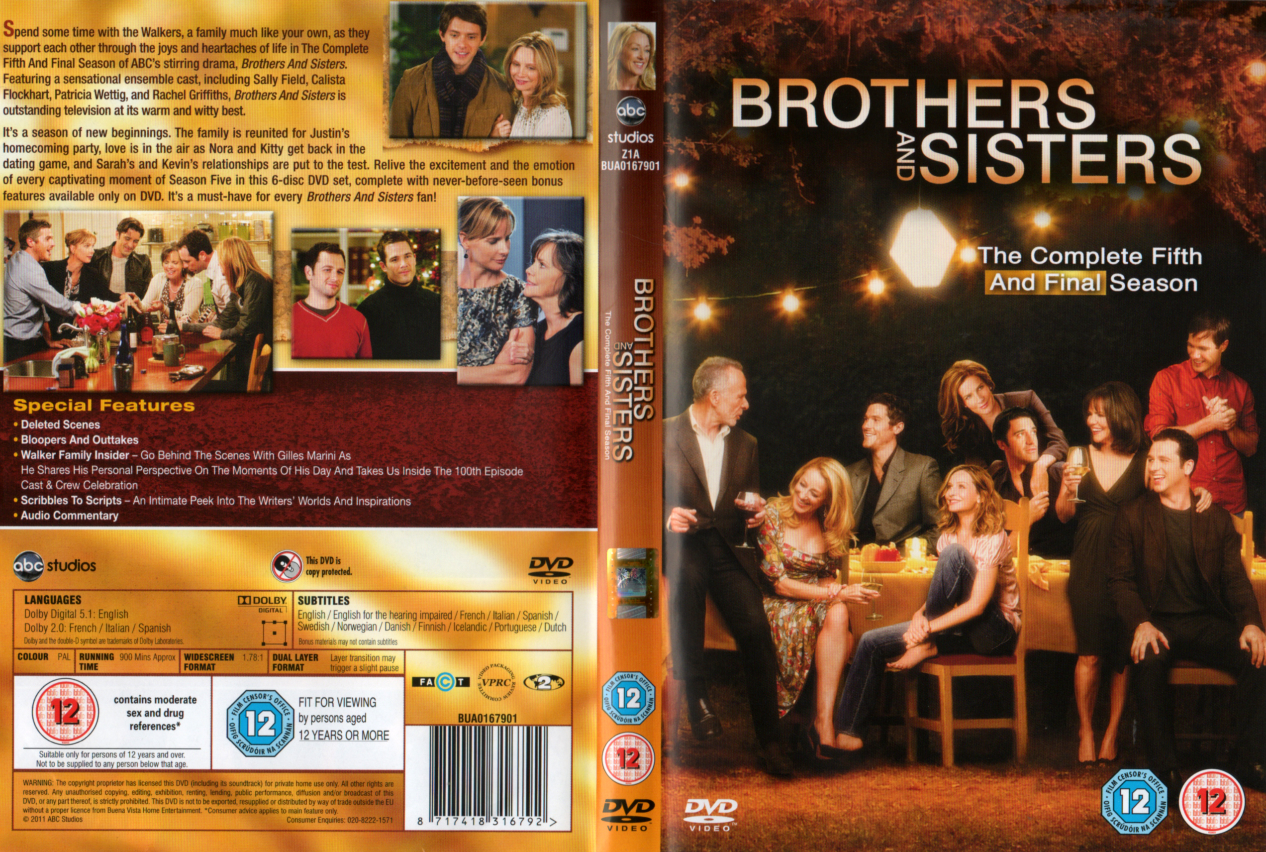 Jaquette DVD Brothers and Sisters Saison 5 Zone 1