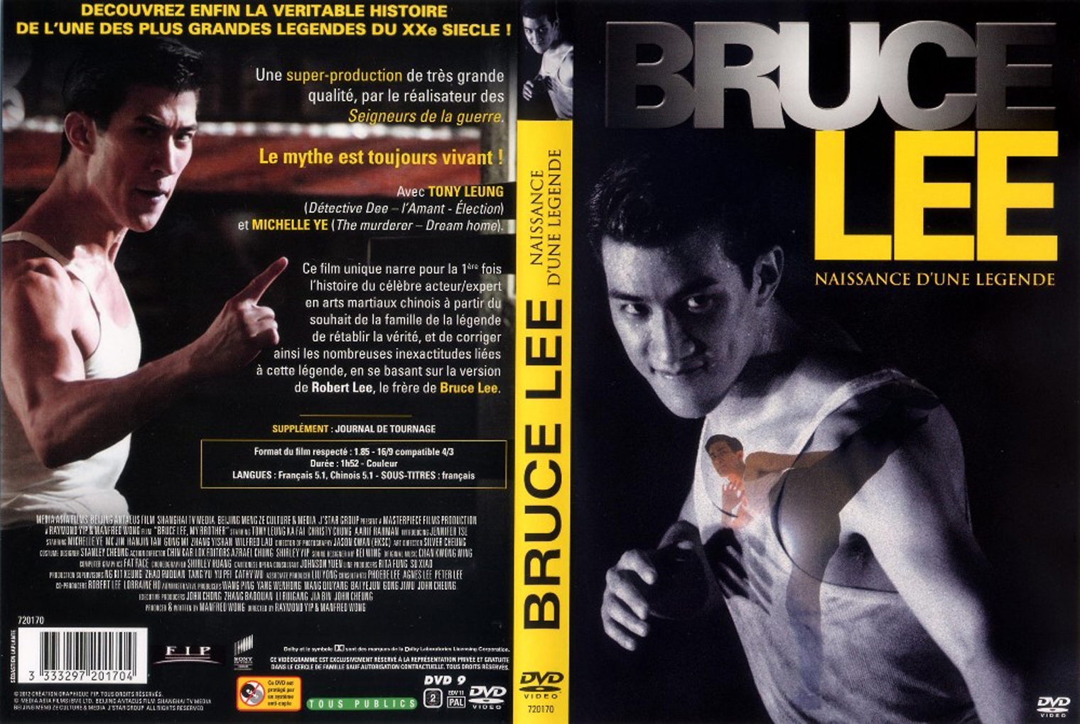 Jaquette DVD Bruce Lee Naissance d