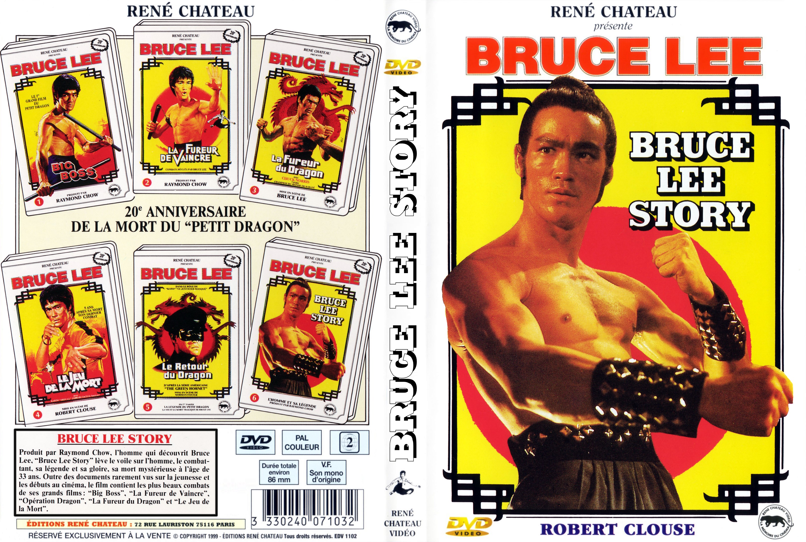 Jaquette DVD Bruce Lee Story custom