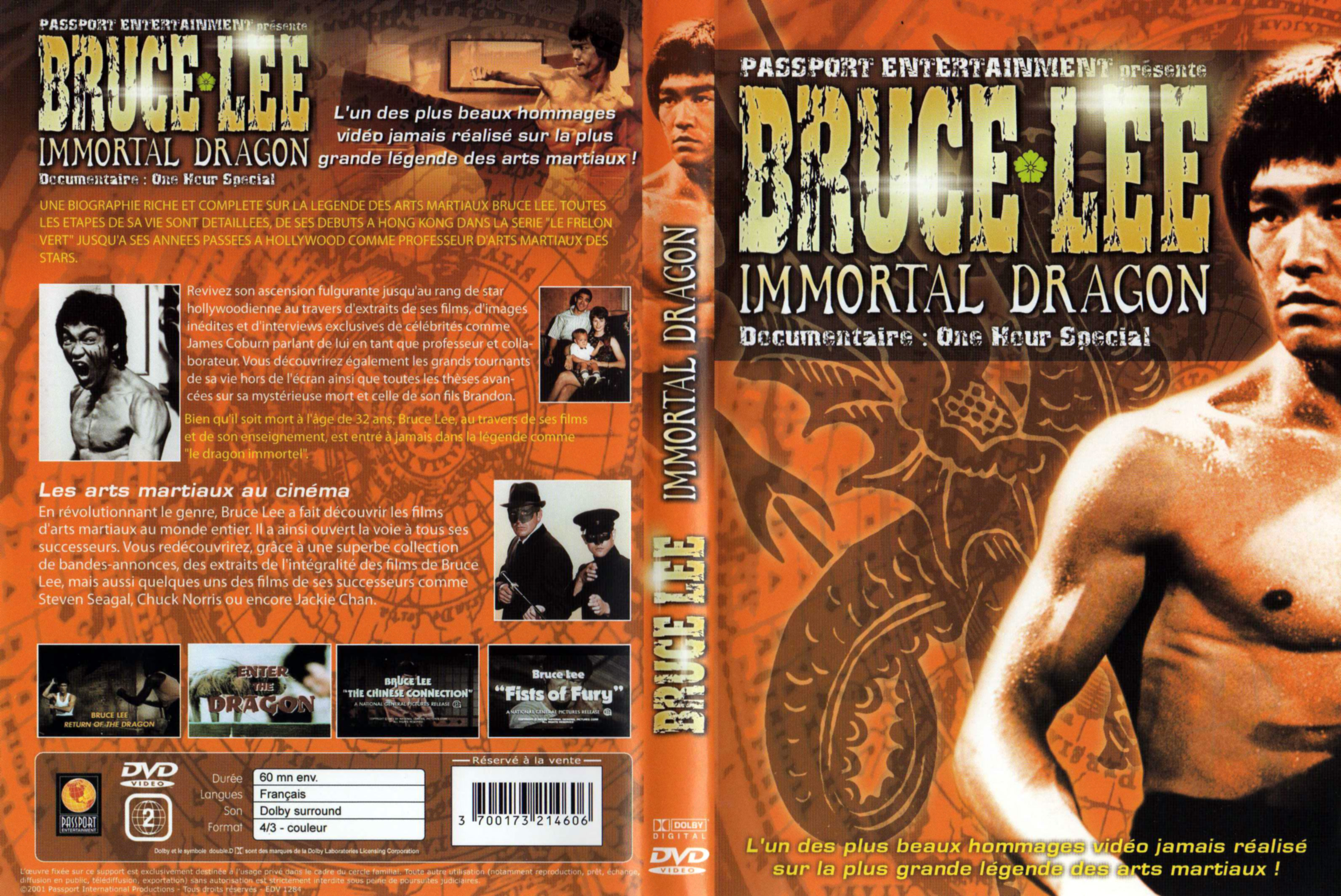 Jaquette DVD Bruce Lee - Immortal dragon v2