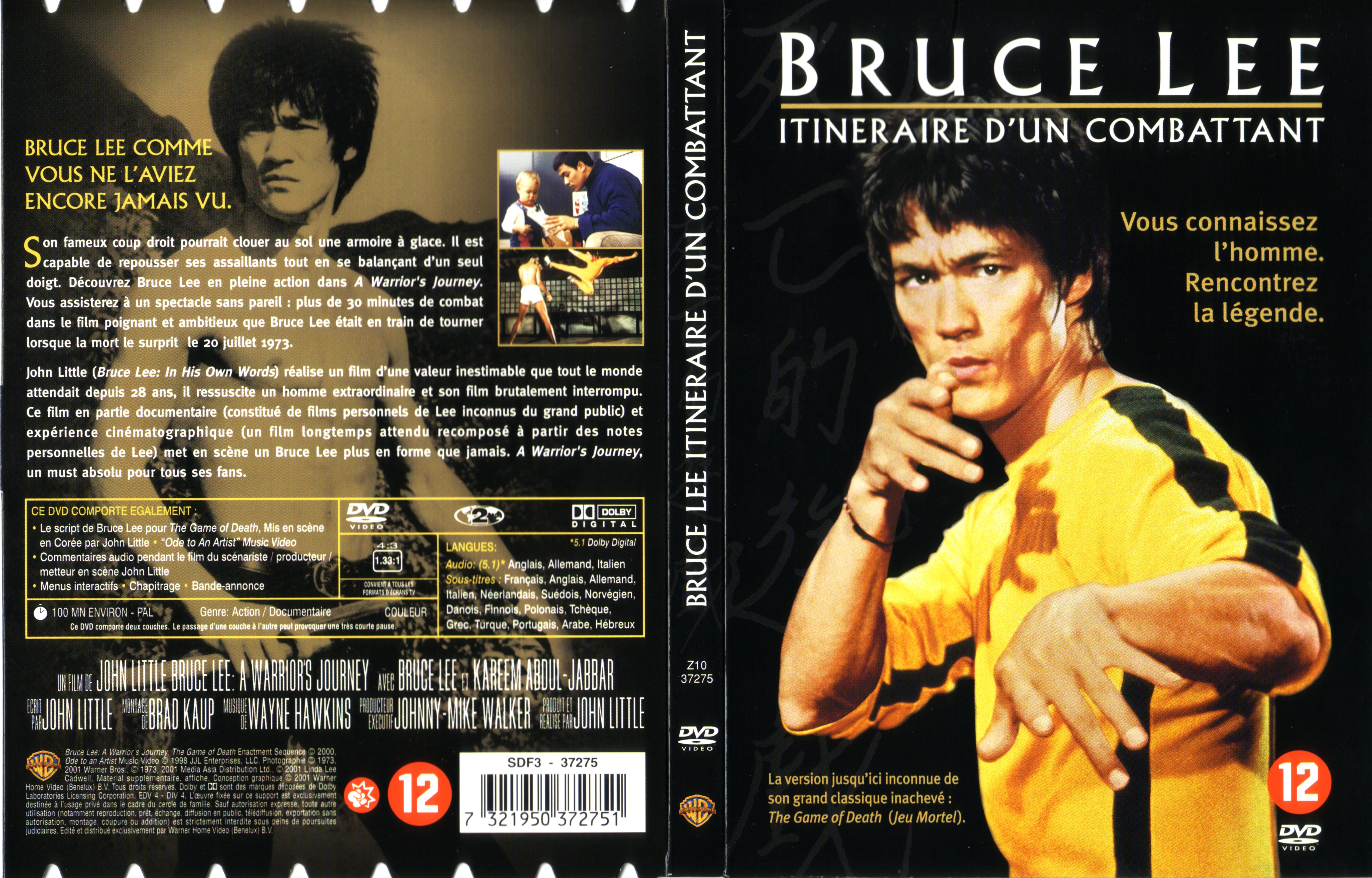 Jaquette DVD Bruce Lee - Itinraire d