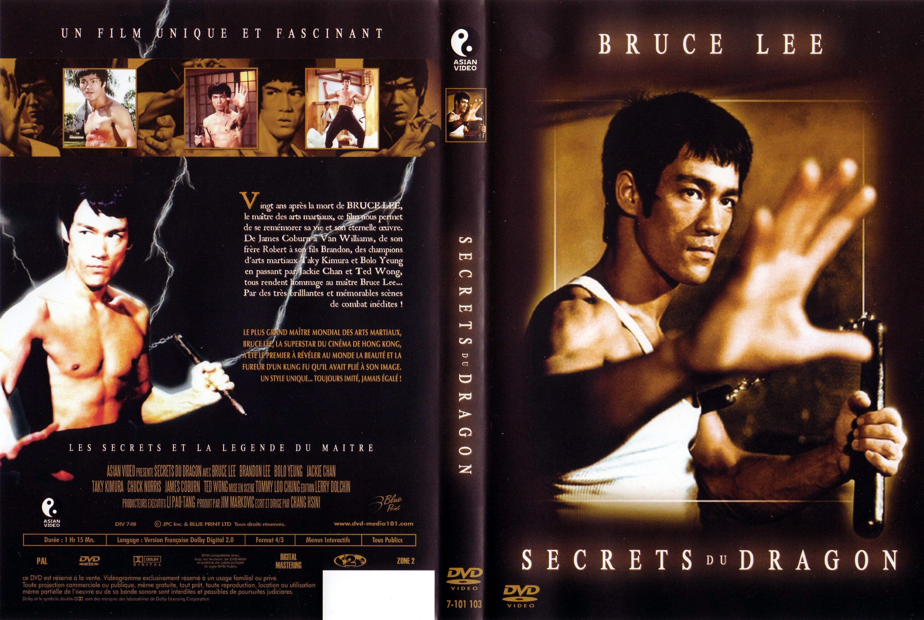 Jaquette DVD Bruce Lee - Secrets du dragon