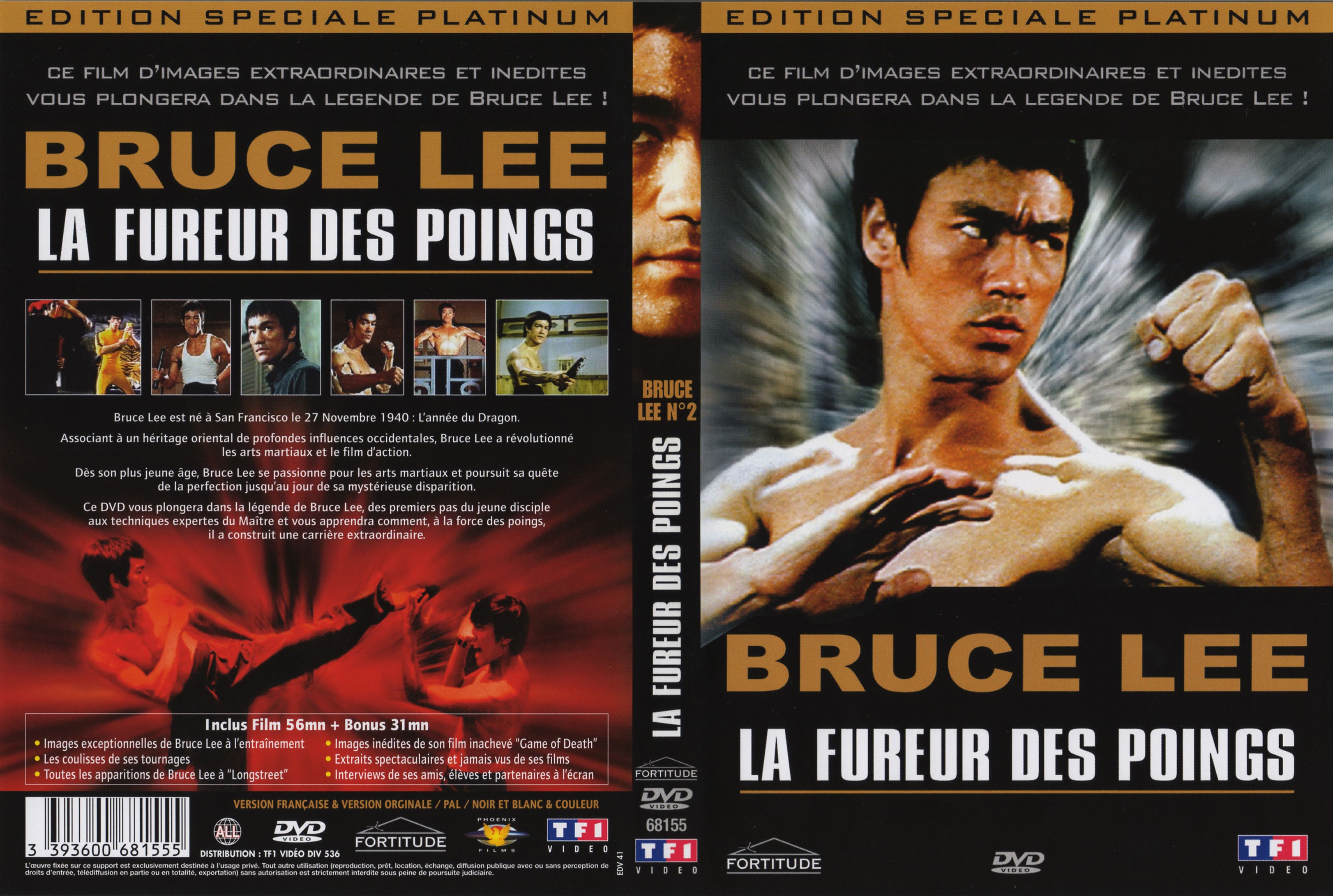 Jaquette DVD Bruce Lee - la fureur des poings v2