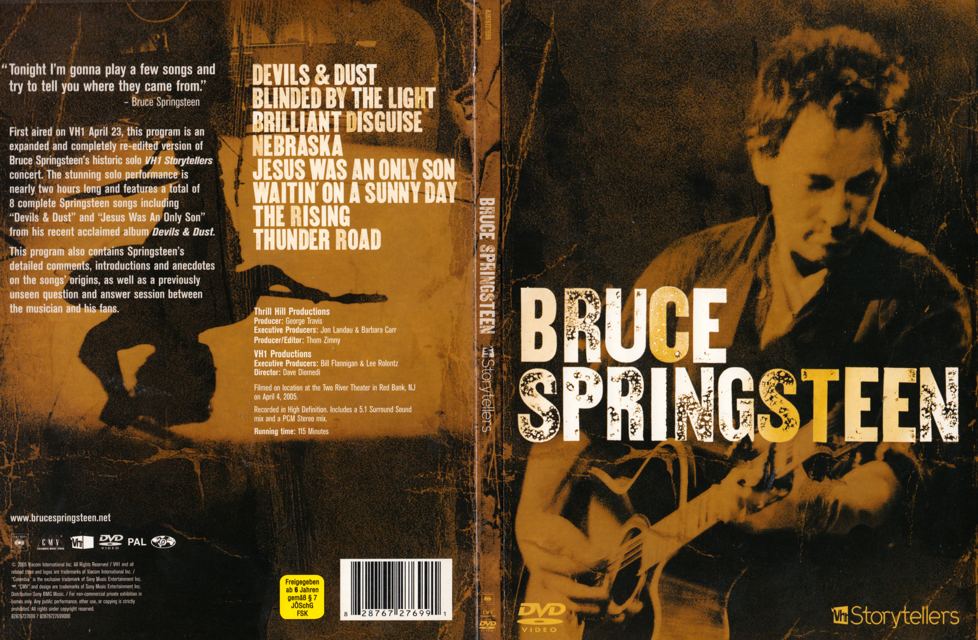 Jaquette DVD Bruce Springsteen - StoryTellers