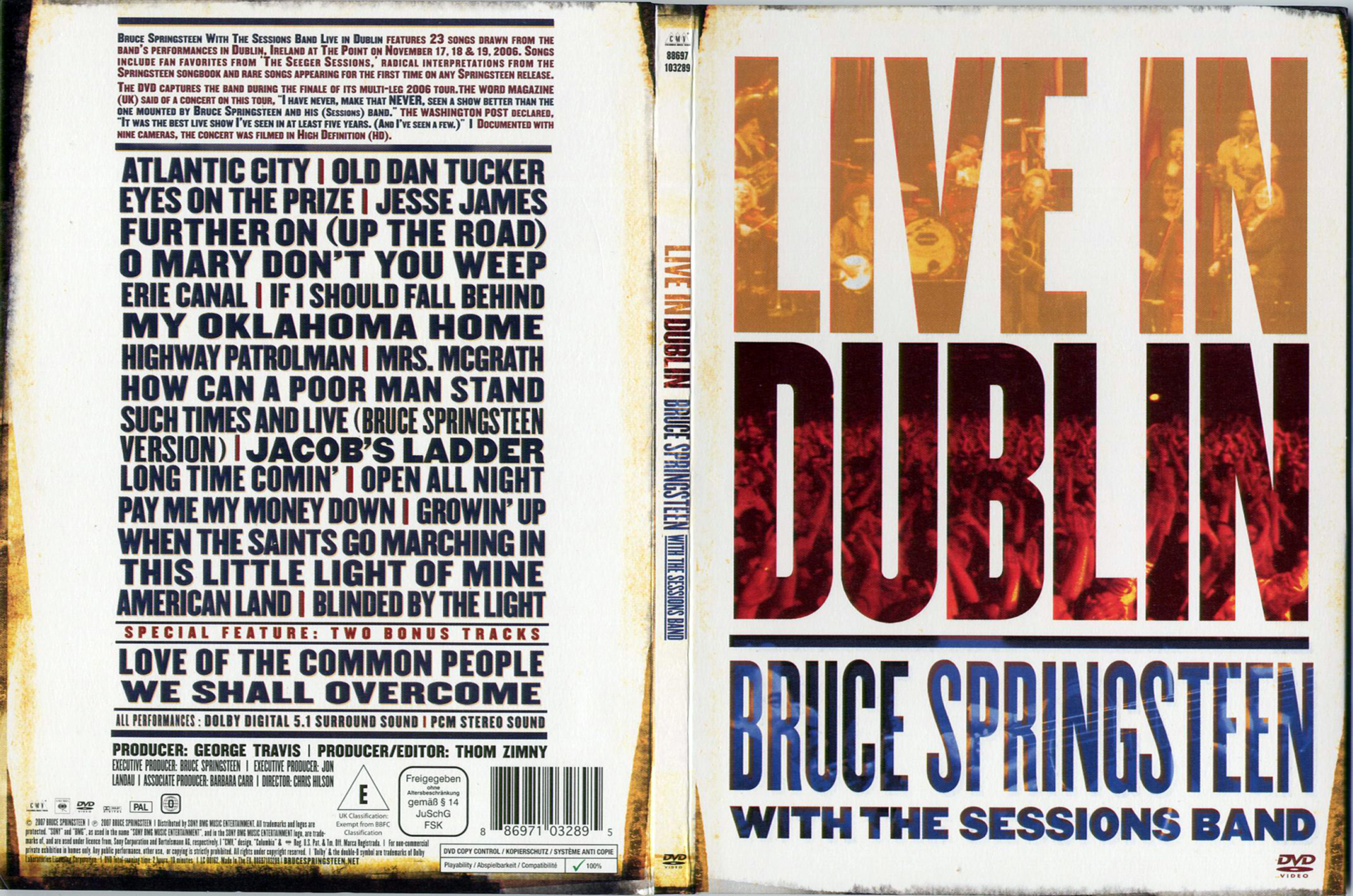 Jaquette DVD Bruce Springsteen live in dublin