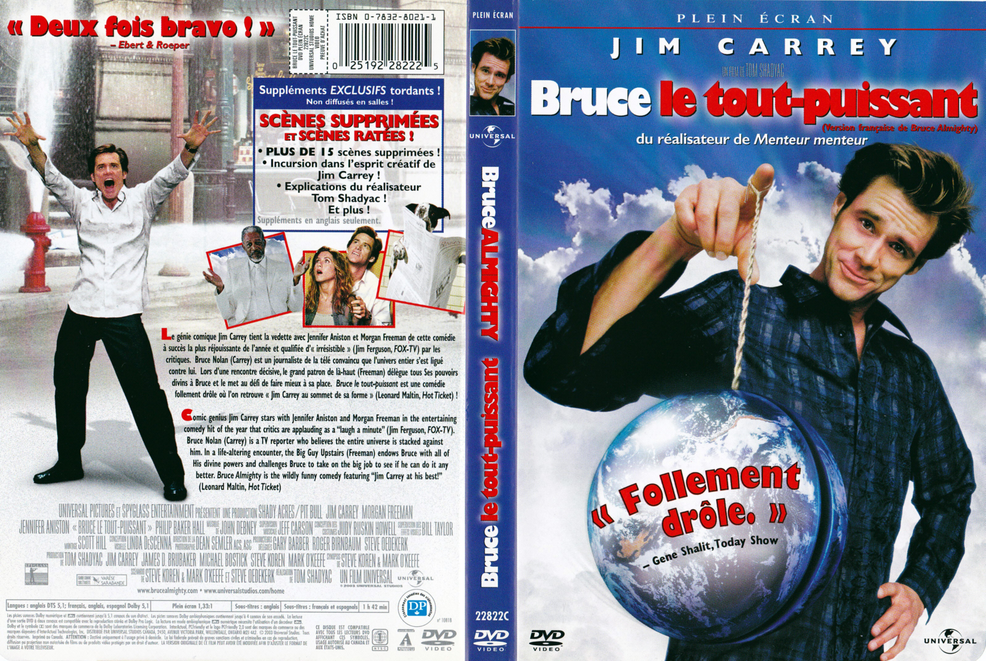 Jaquette DVD Bruce le tout-puissant (Canadienne)