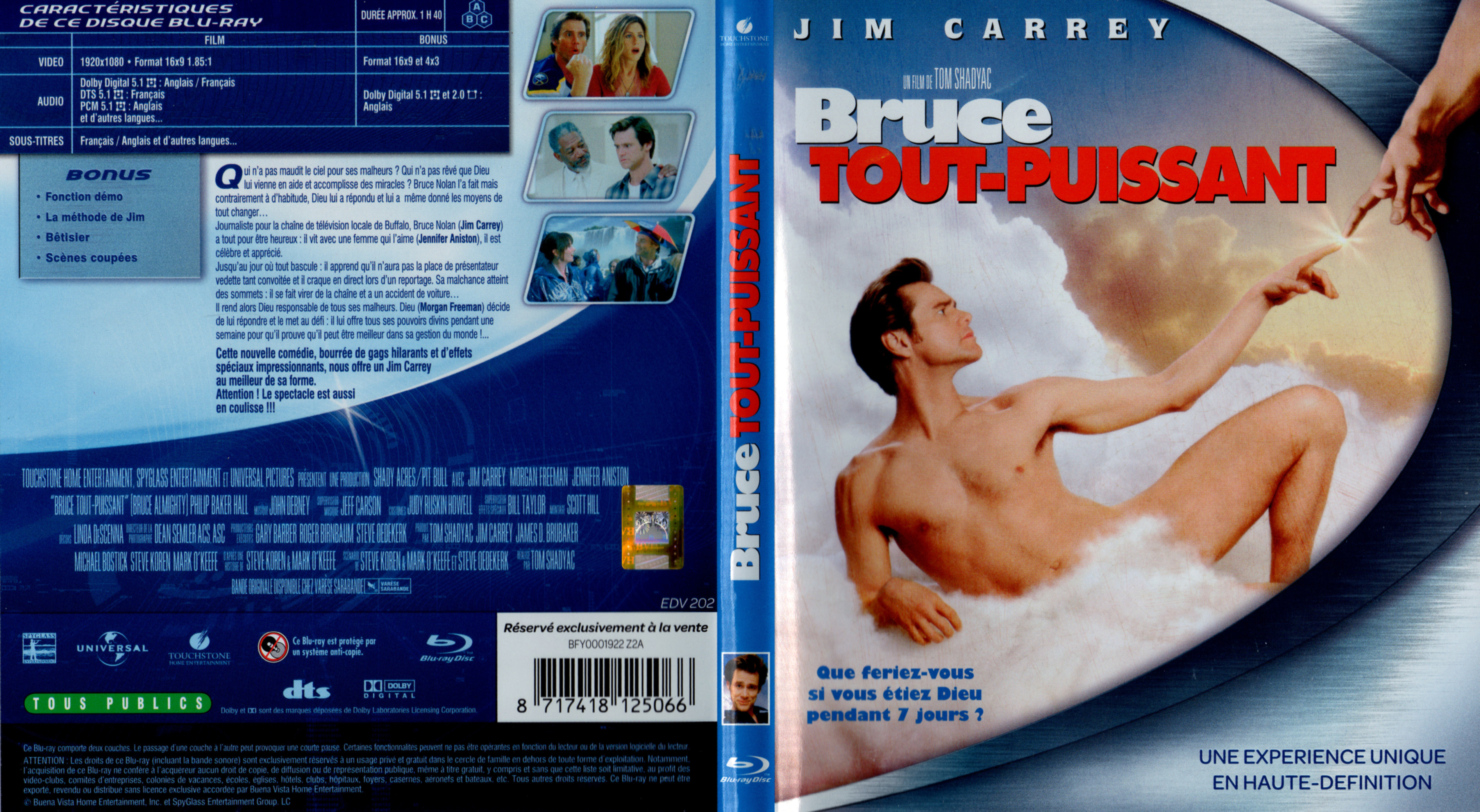 Jaquette DVD Bruce tout puissant (BLU-RAY)