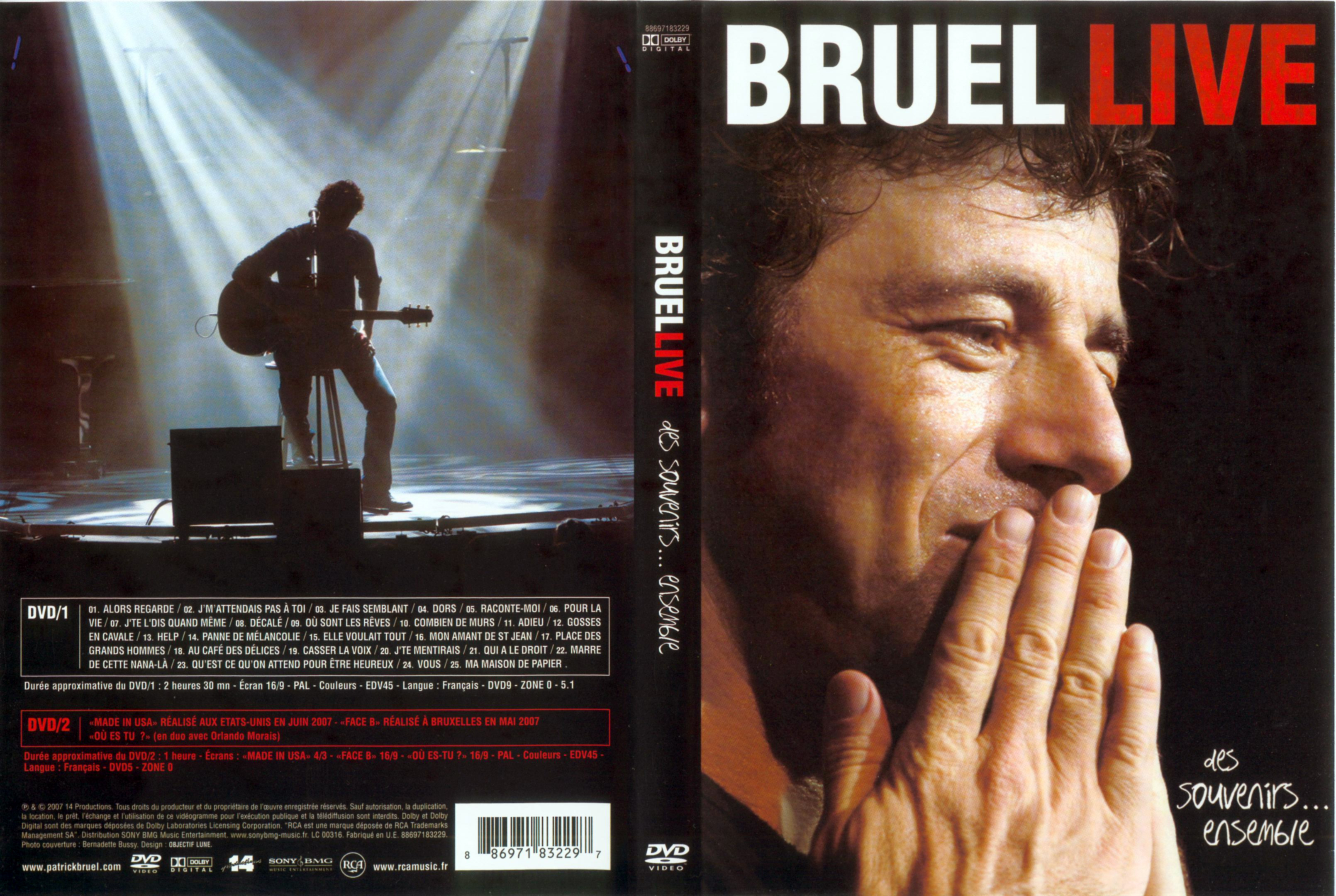 Jaquette DVD Bruel Live
