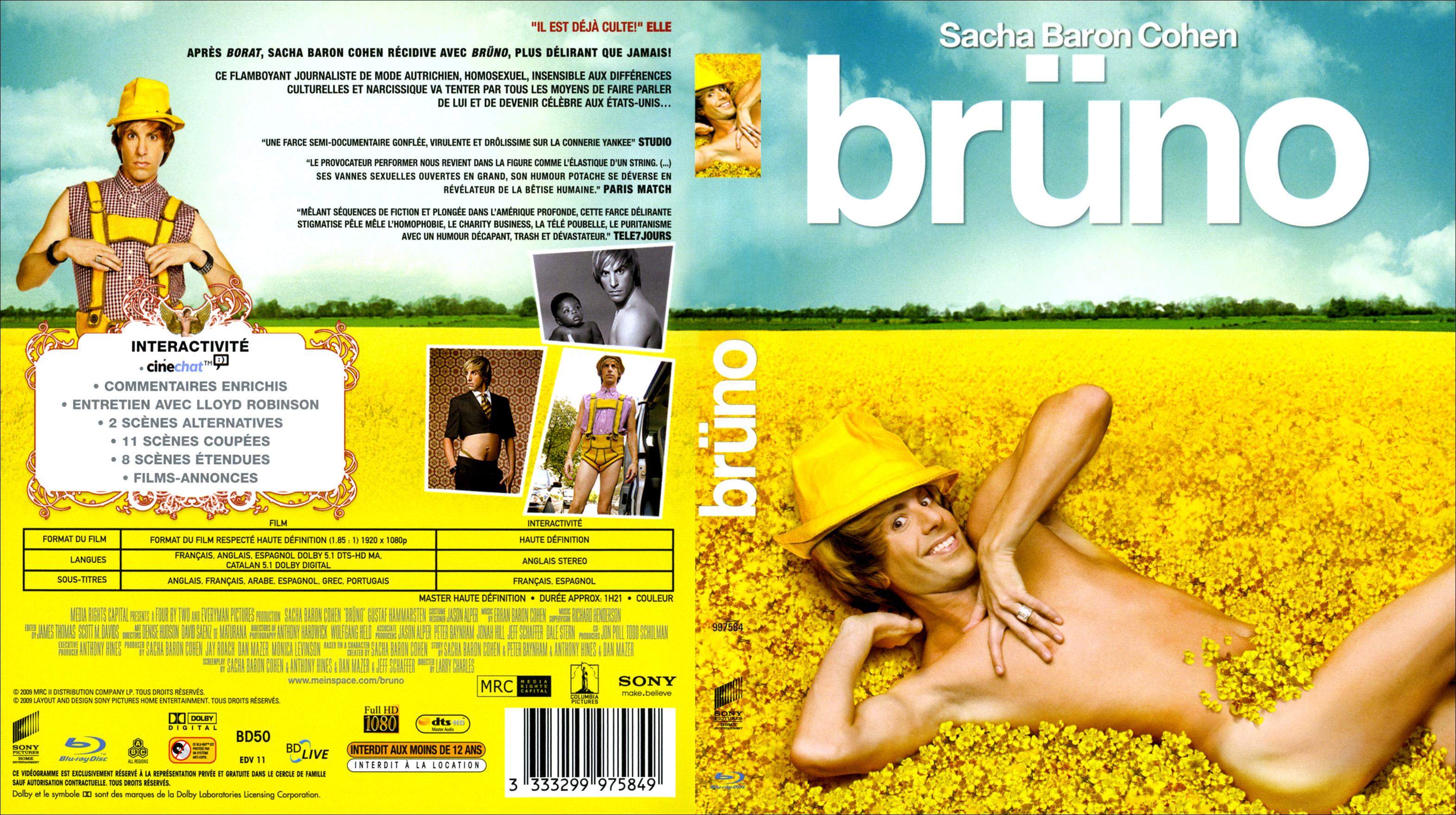 Jaquette DVD Bruno (BLU-RAY)