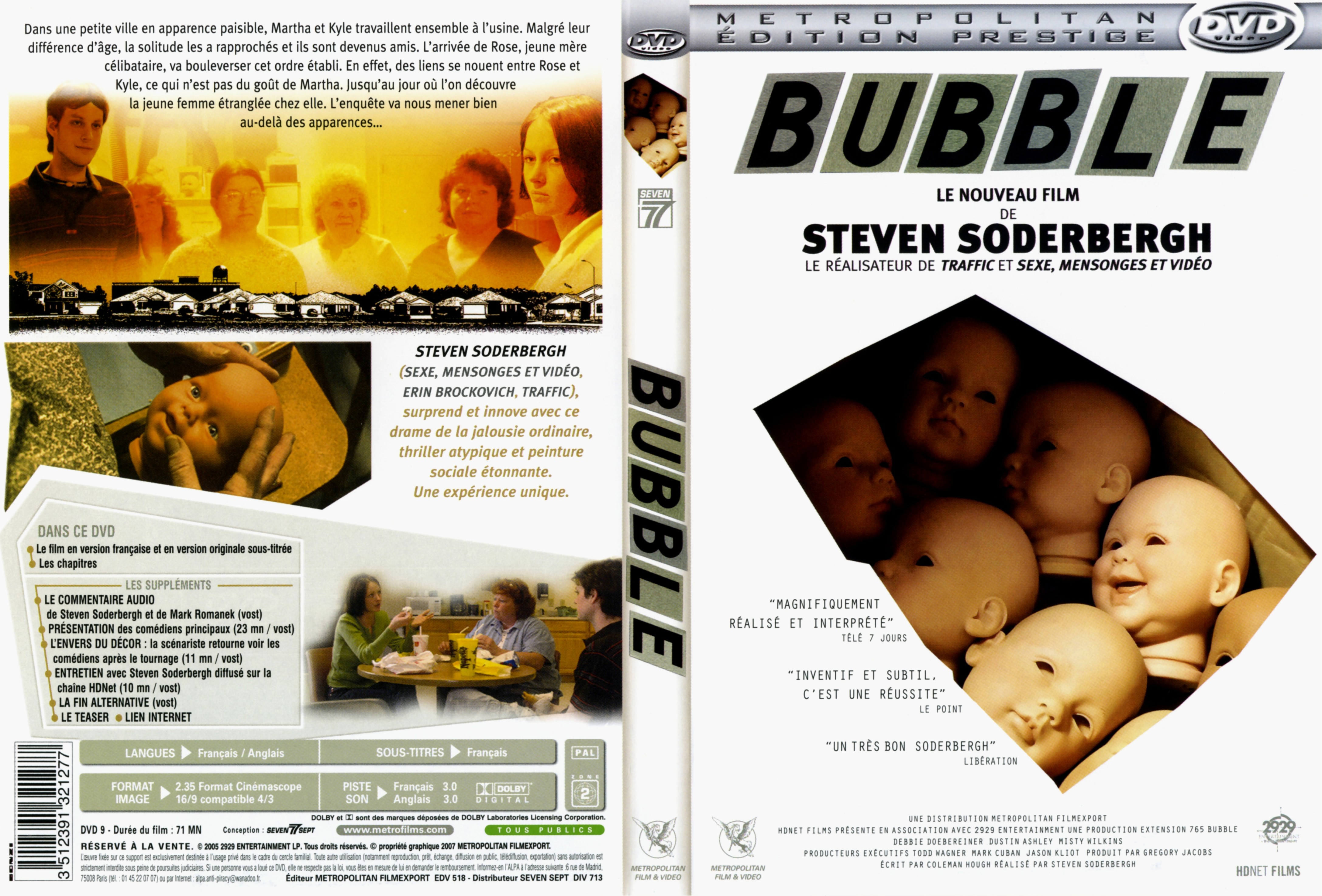 Jaquette DVD Bubble