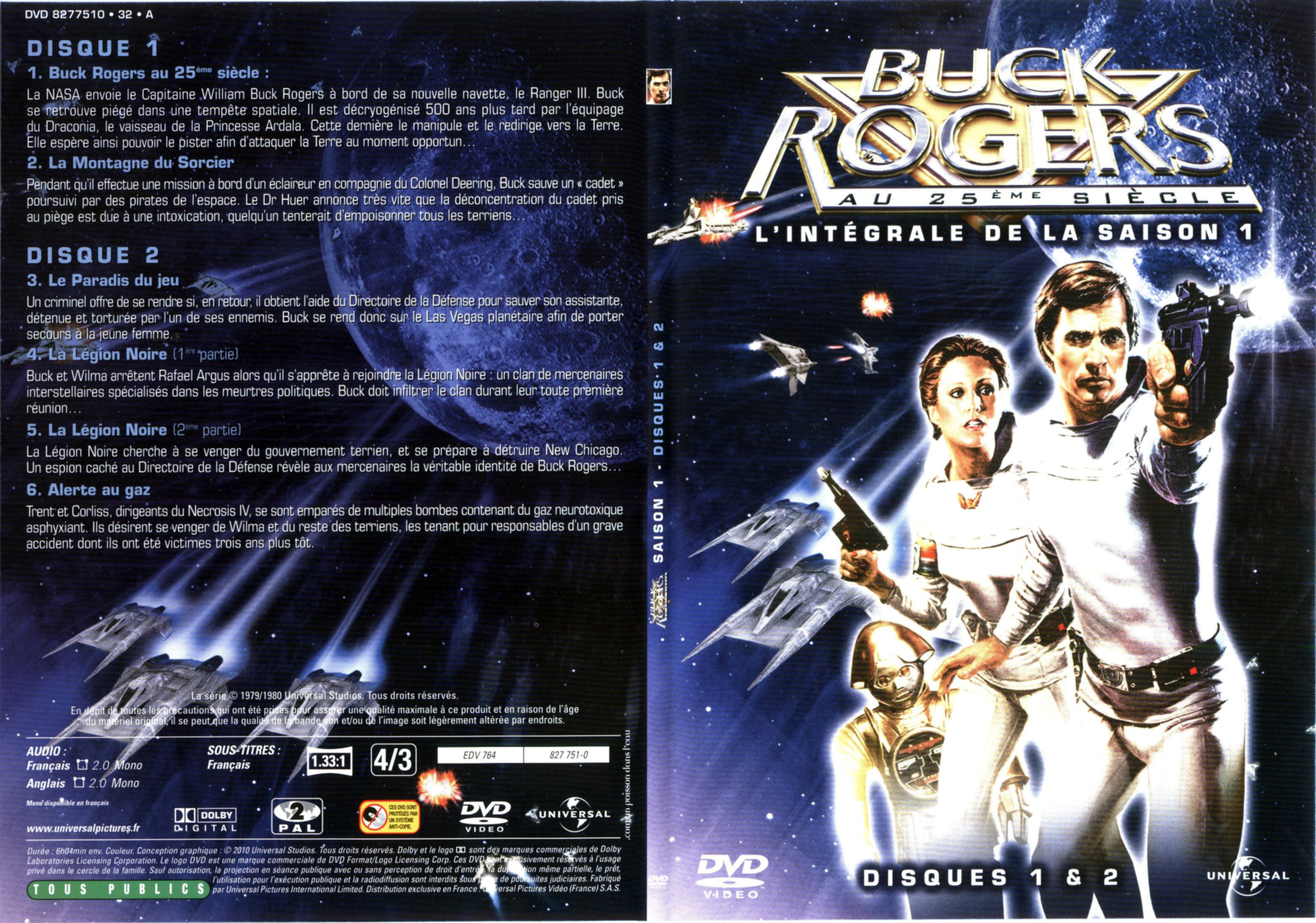 Jaquette DVD Buck Rogers Saison 1 DVD 1