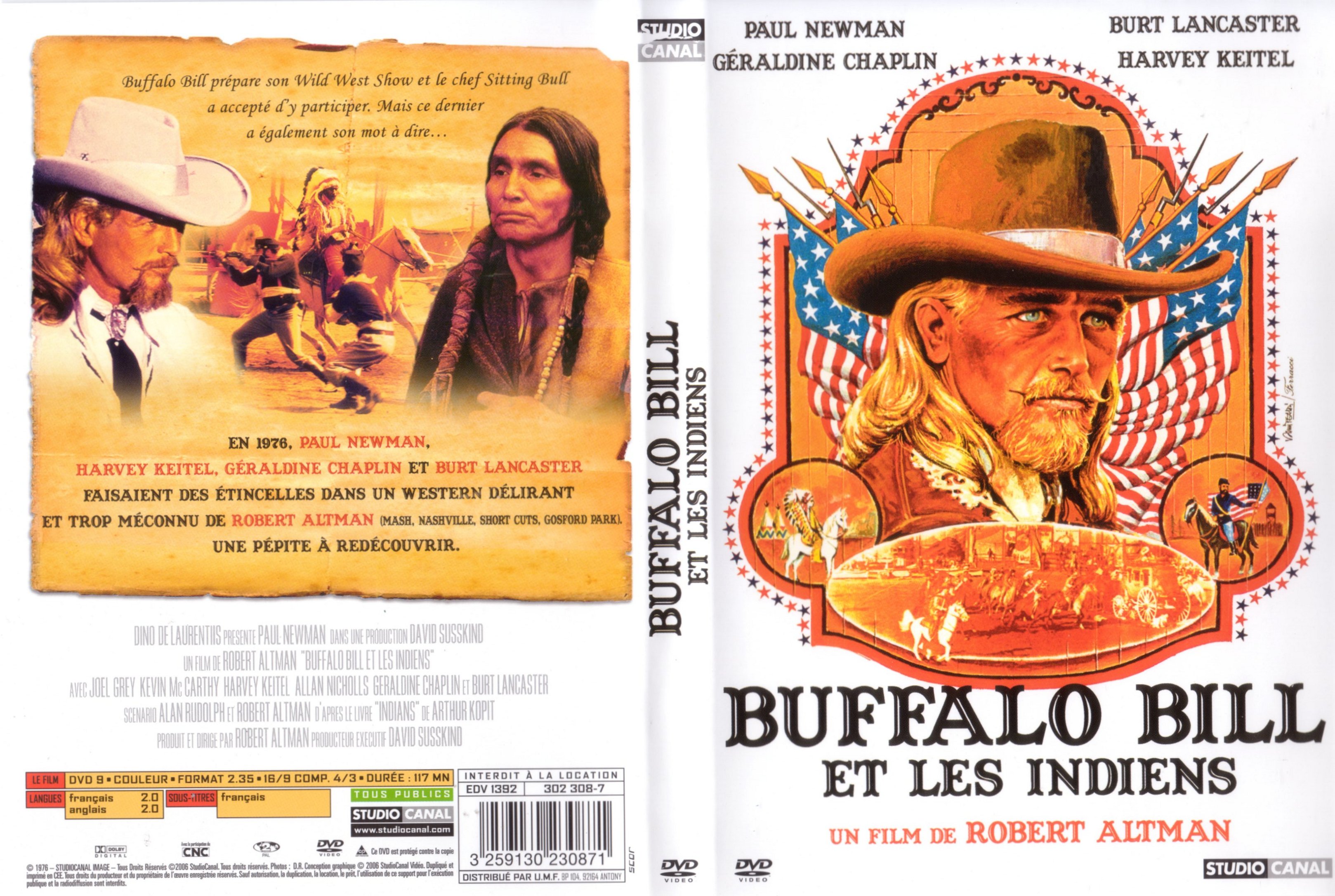 Jaquette DVD Buffalo Bill et les indiens
