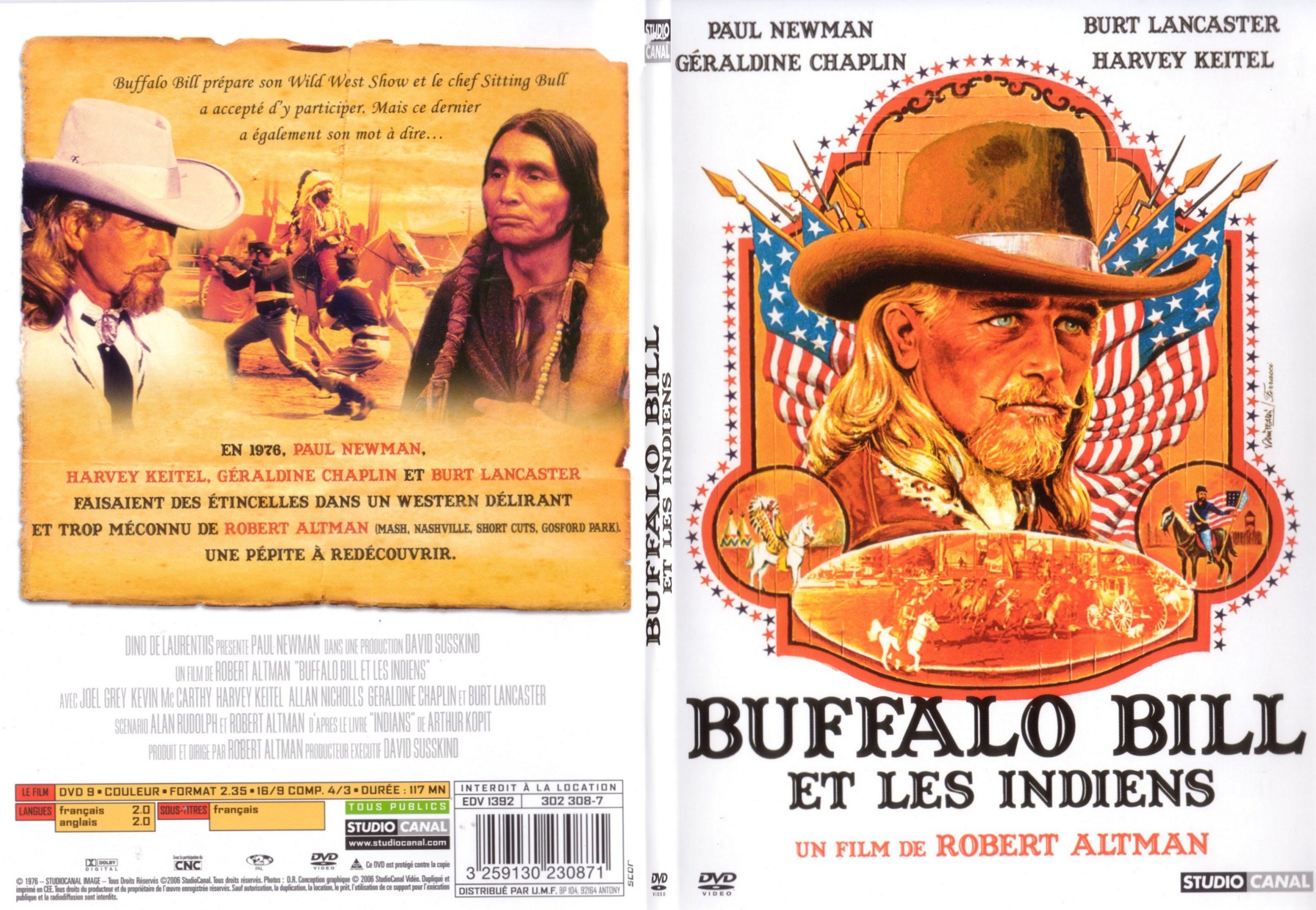 Jaquette DVD Buffalo Bill et les indiens - SLIM