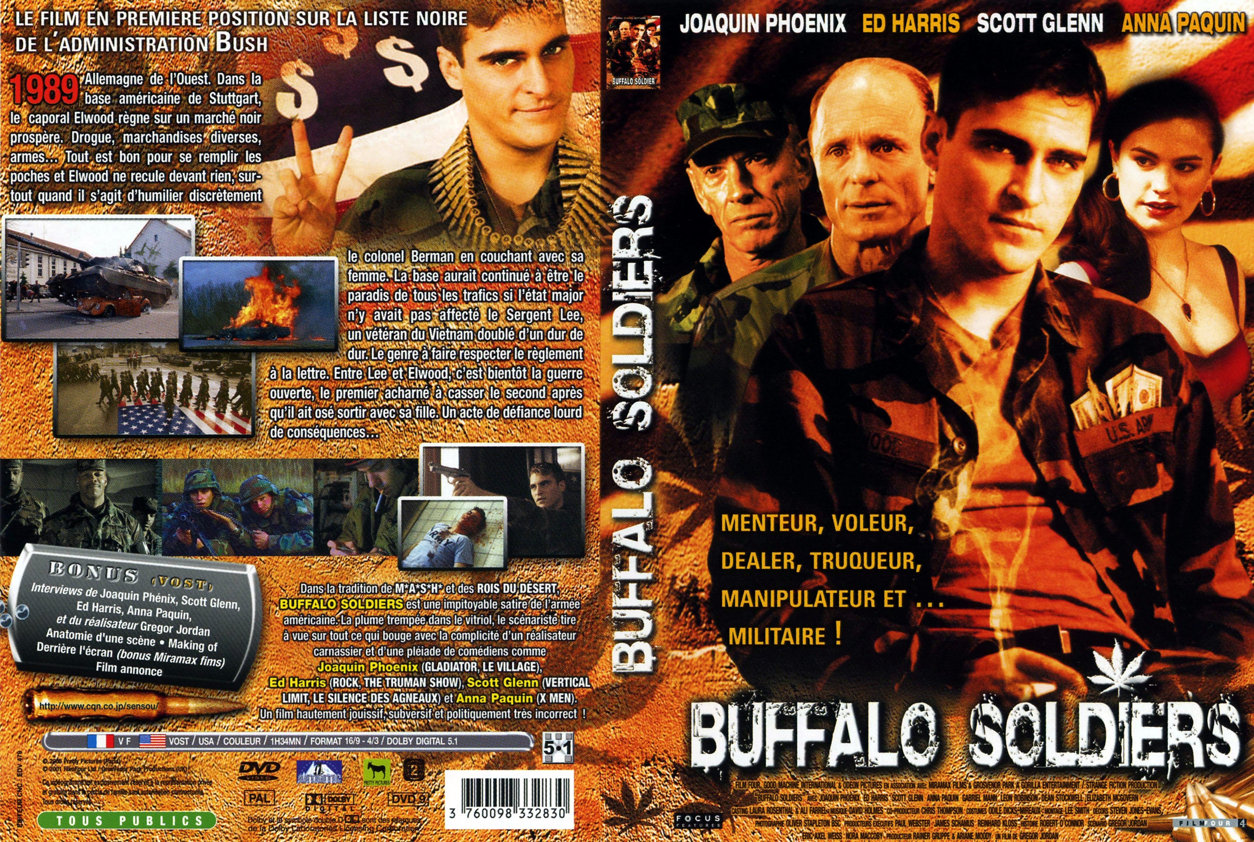 Jaquette DVD Buffalo soldiers