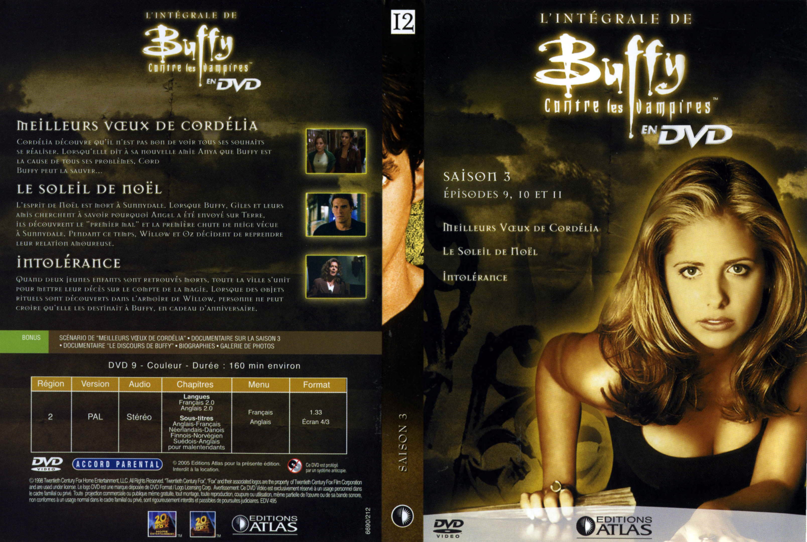 Jaquette DVD Buffy contre les vampires DVD 12 Ed Atlas