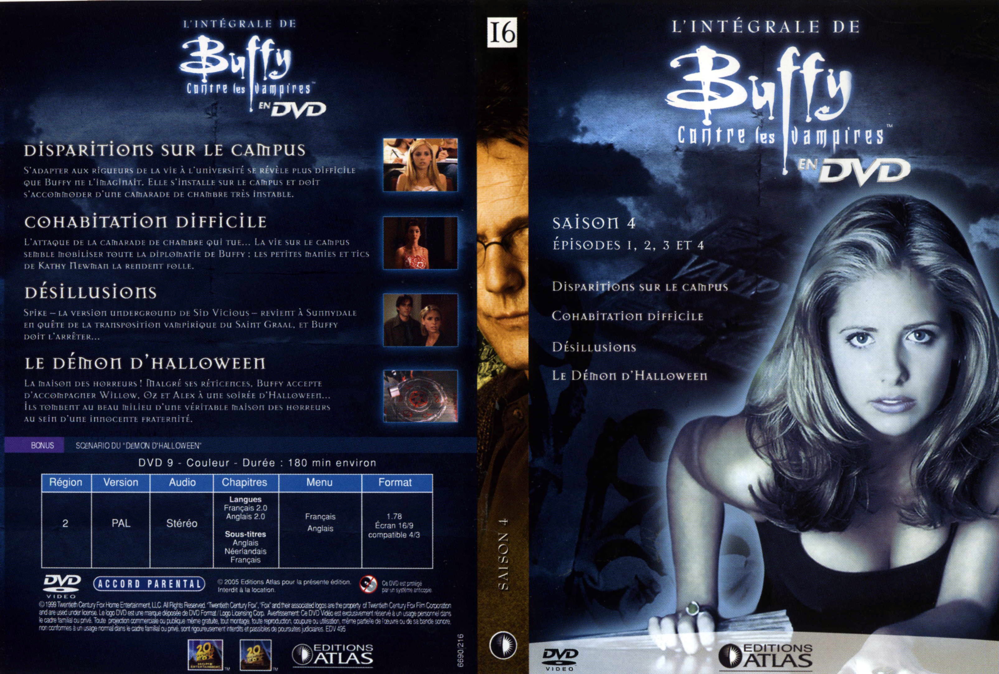 Jaquette DVD Buffy contre les vampires DVD 16 Ed Atlas