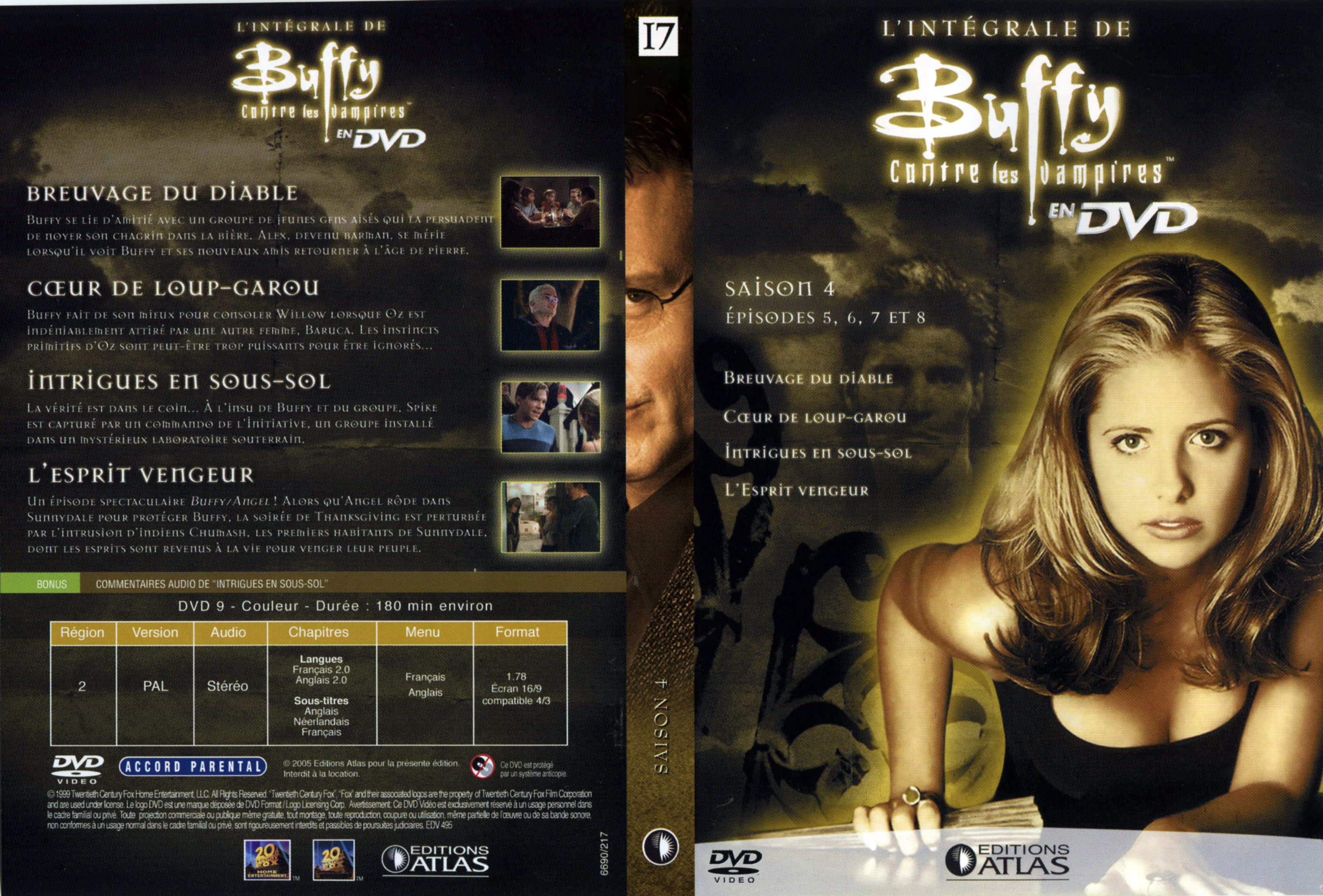 Jaquette DVD Buffy contre les vampires DVD 17 Ed Atlas
