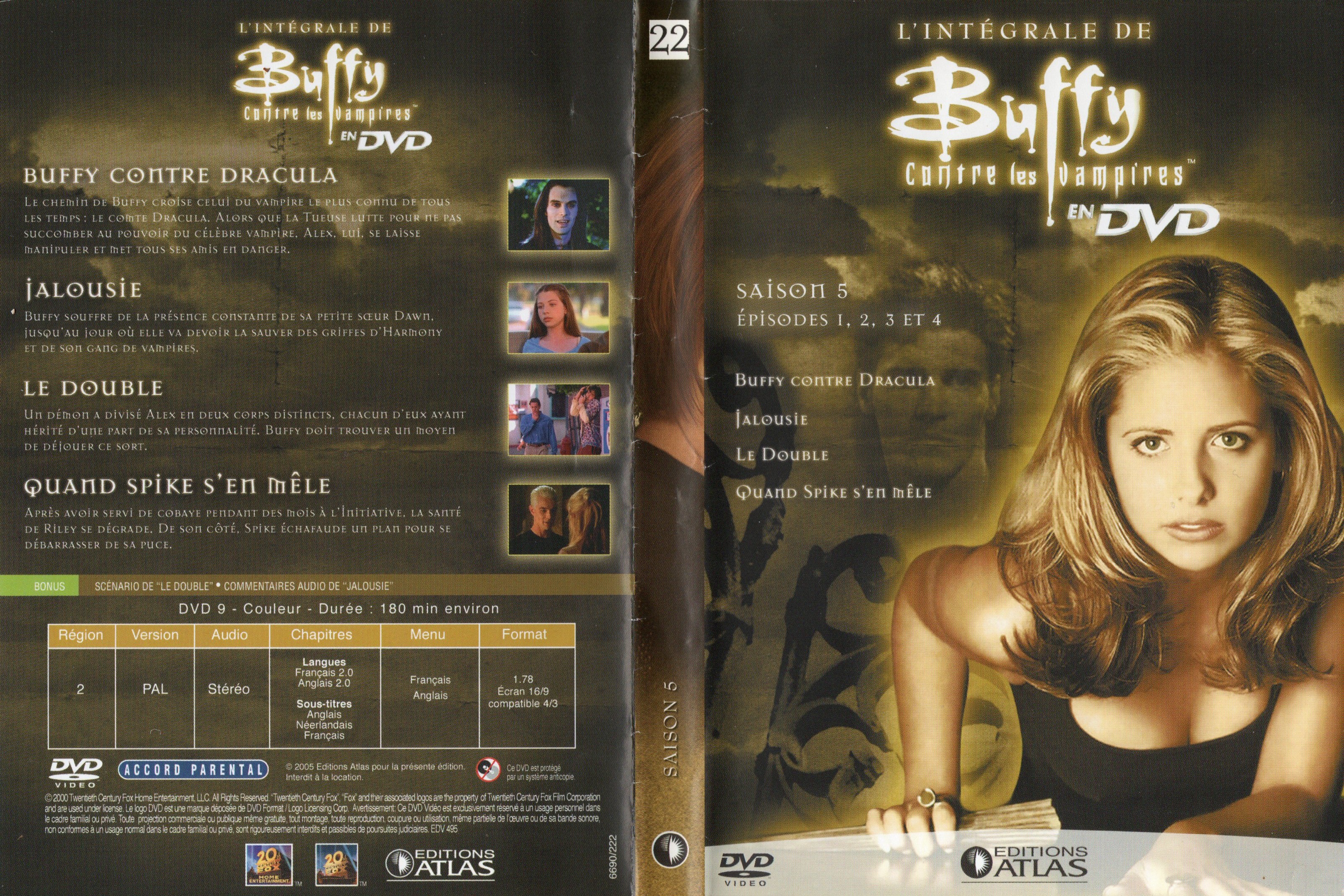 Jaquette DVD Buffy contre les vampires DVD 22 Ed Atlas