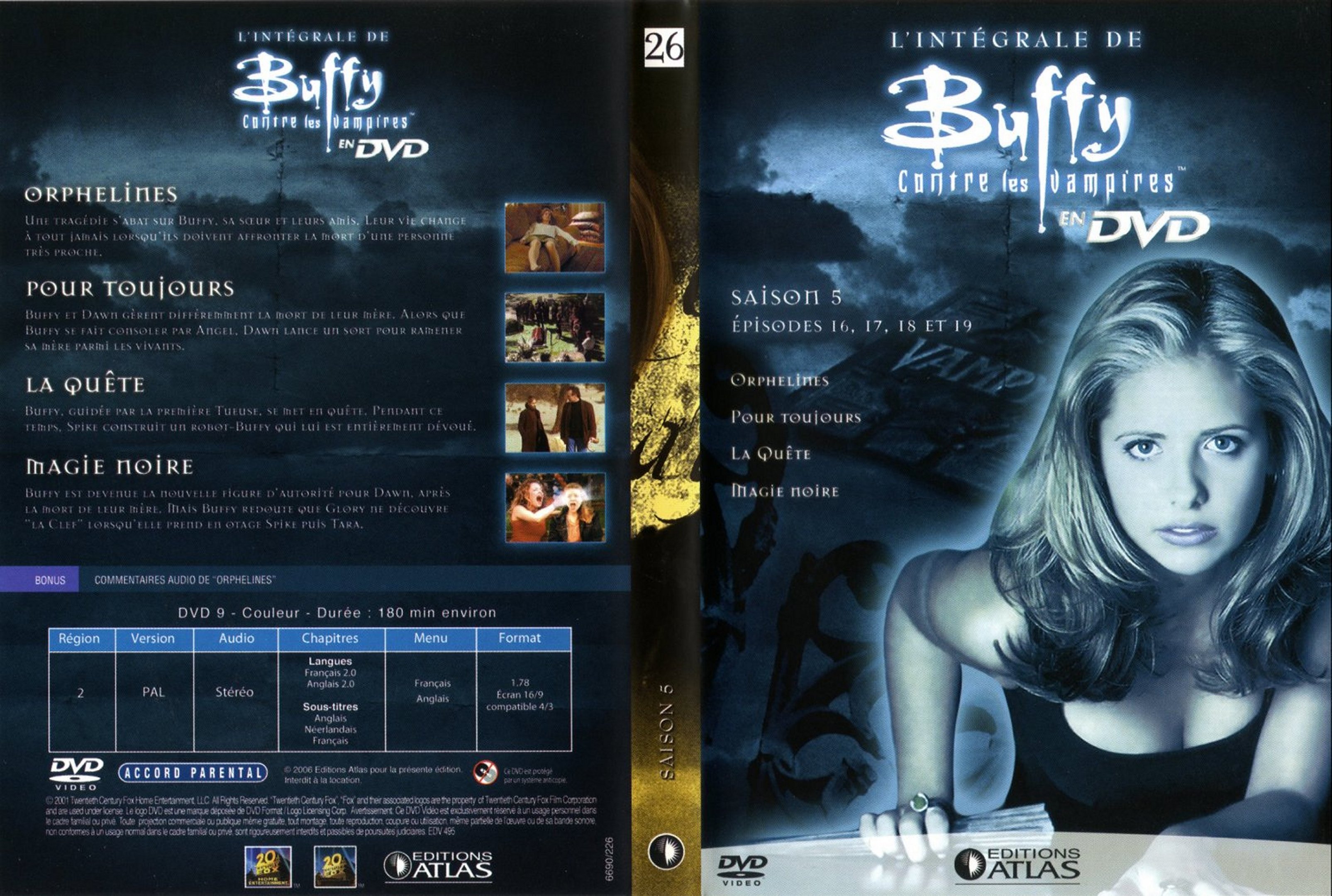 Jaquette DVD Buffy contre les vampires DVD 26 Ed Atlas