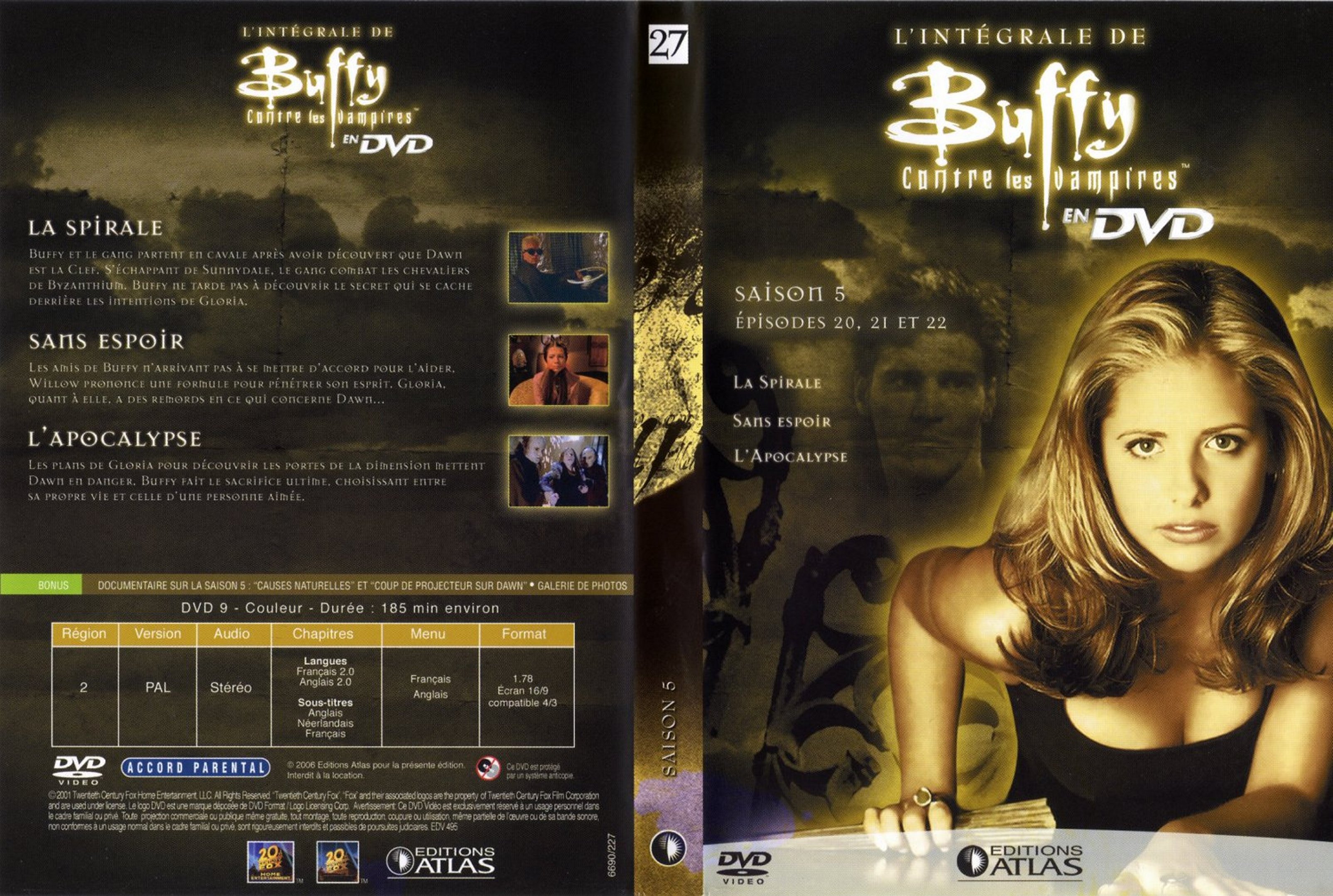 Jaquette DVD Buffy contre les vampires DVD 27 Ed Atlas