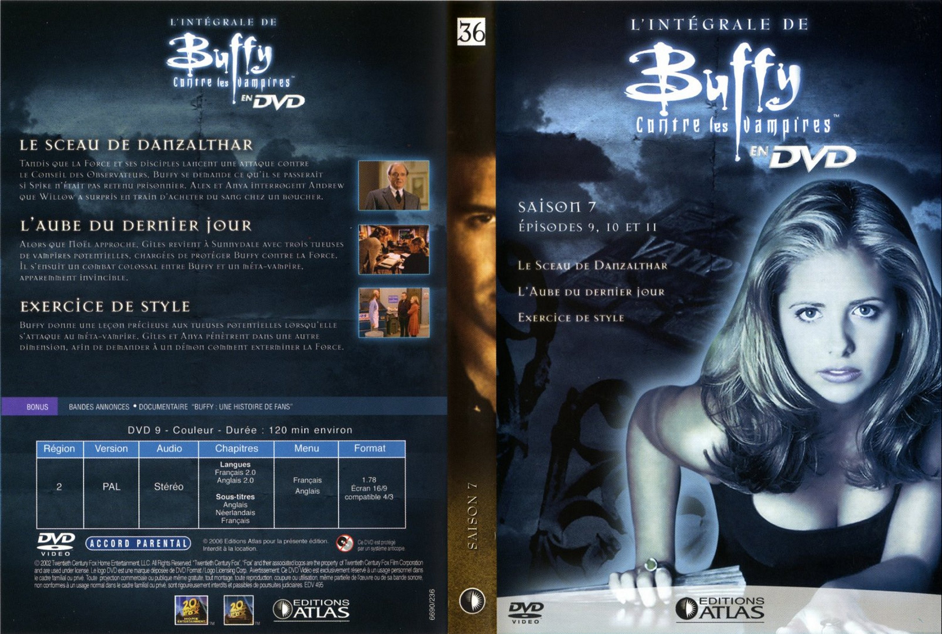 Jaquette DVD Buffy contre les vampires DVD 36 Ed Atlas