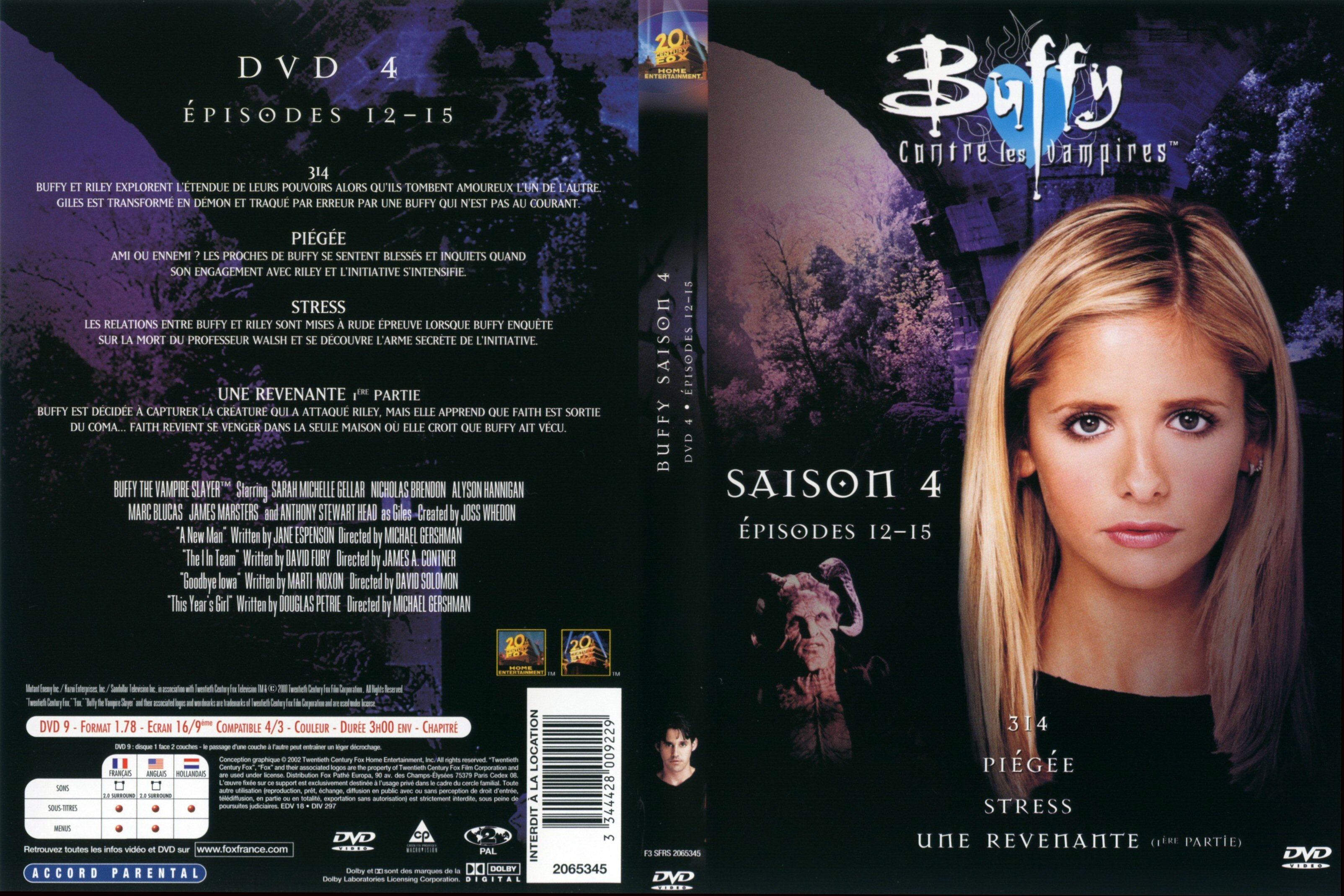 Jaquette DVD Buffy contre les vampires Saison 4 DVD 4
