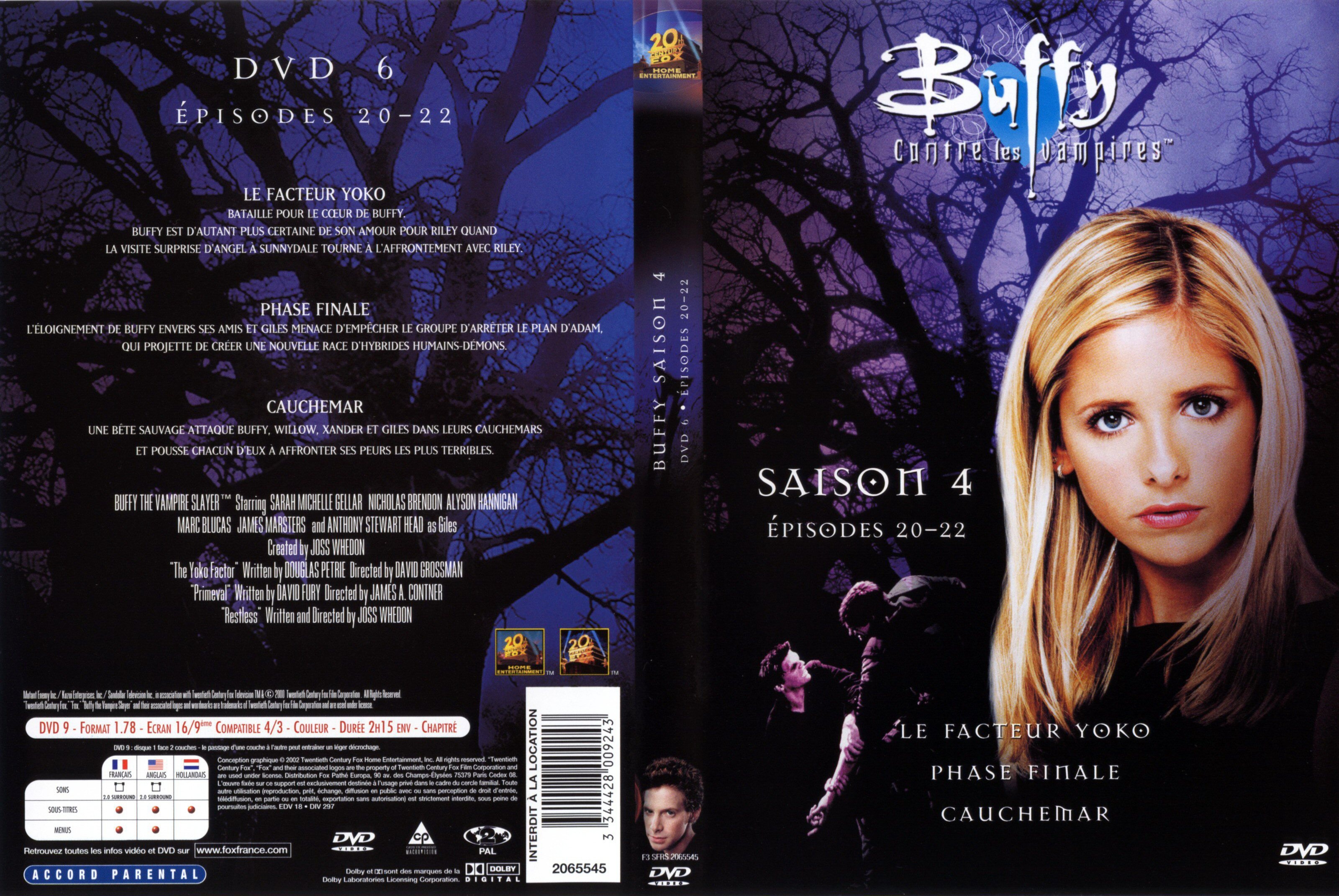 Jaquette DVD Buffy contre les vampires Saison 4 DVD 6
