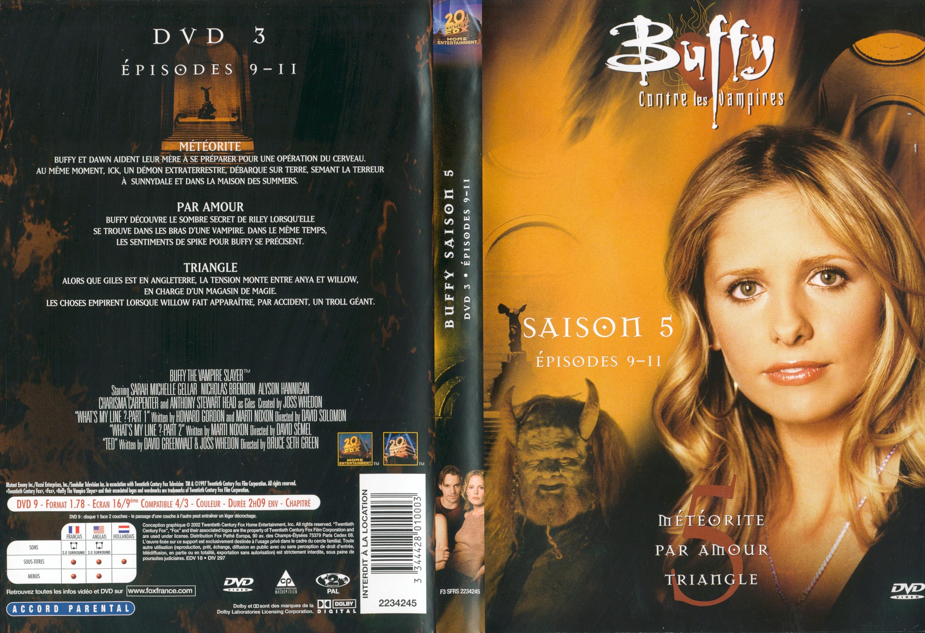 Jaquette DVD Buffy contre les vampires Saison 5 DVD 3