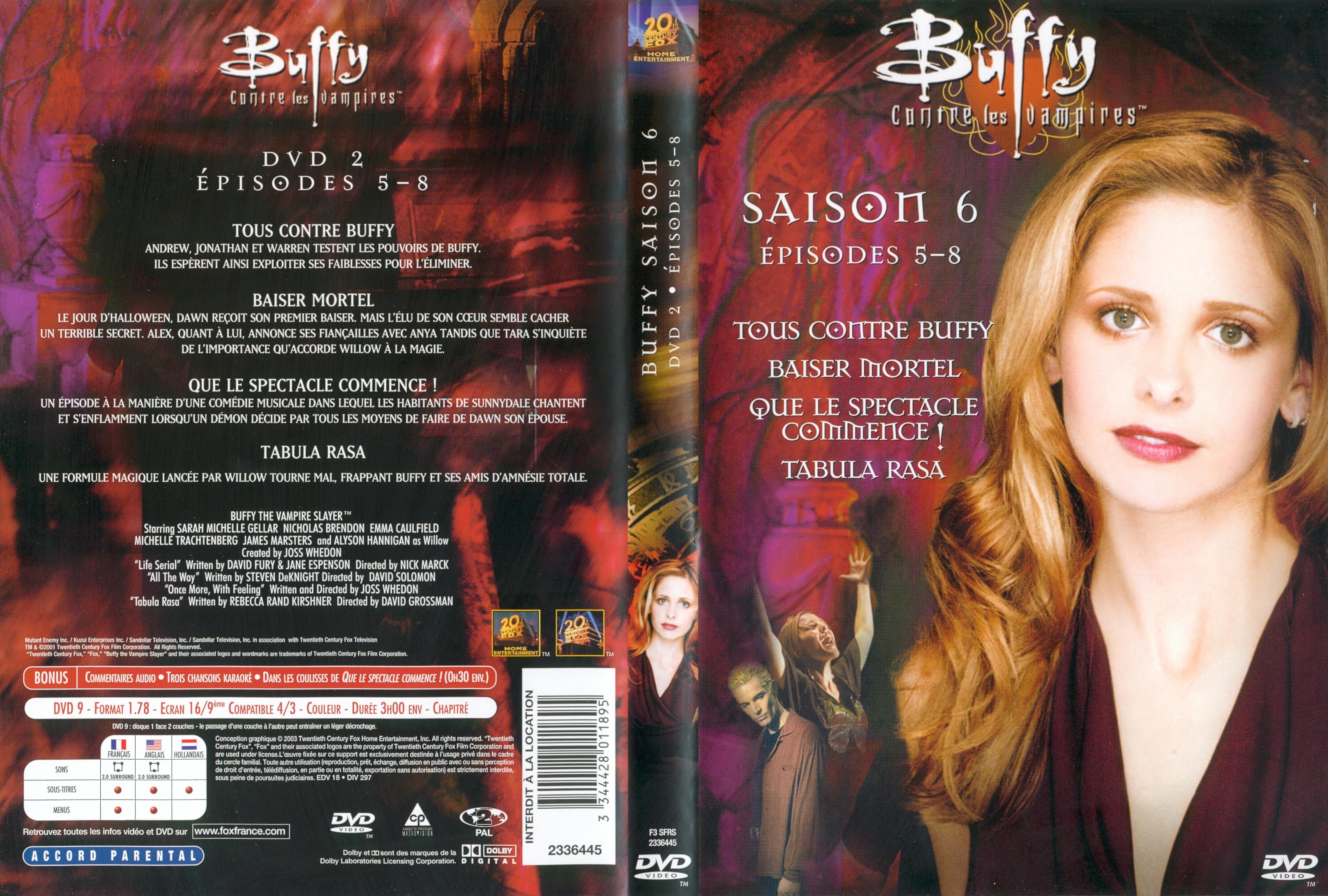 Jaquette DVD Buffy contre les vampires Saison 6 DVD 2