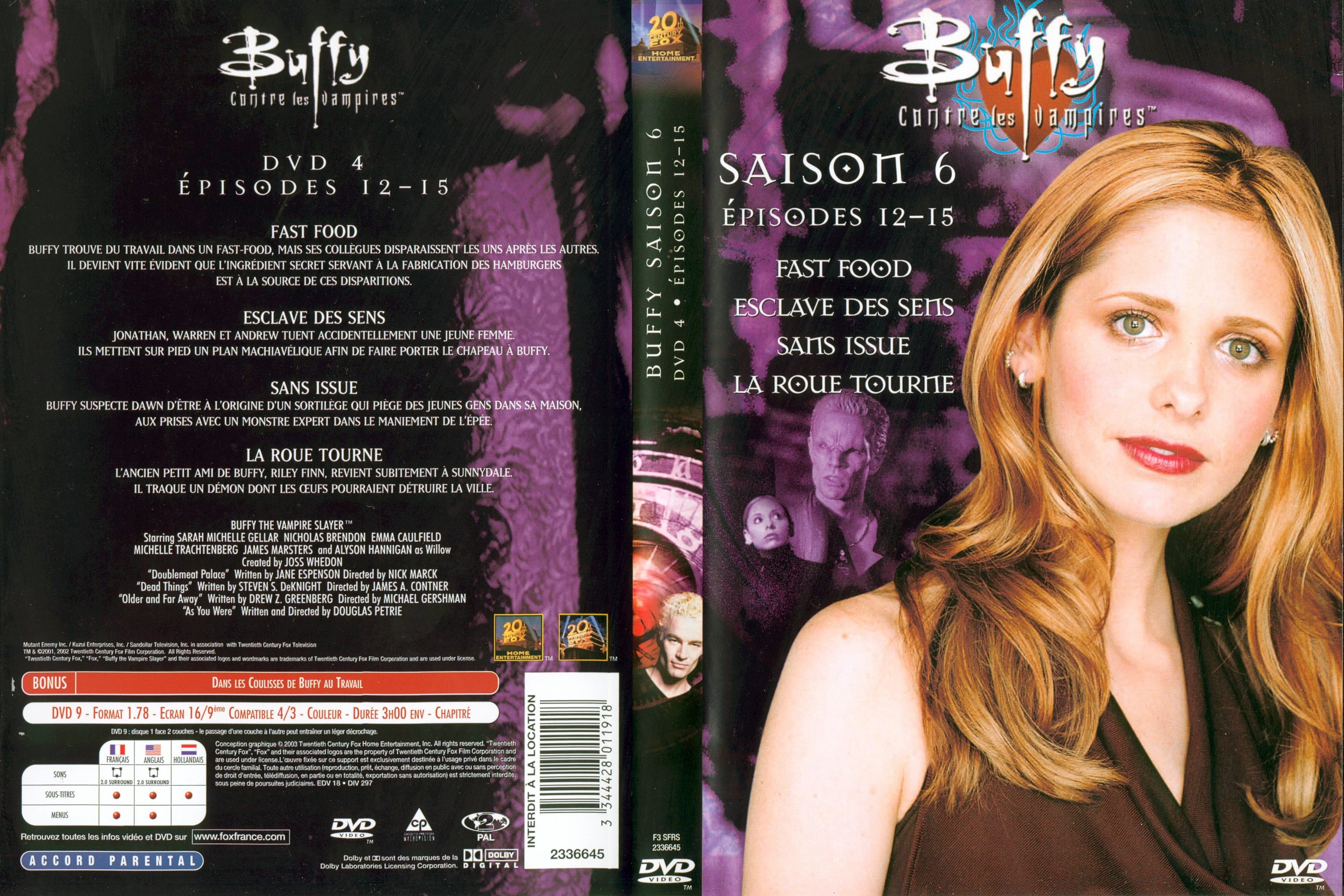 Jaquette DVD Buffy contre les vampires Saison 6 DVD 4